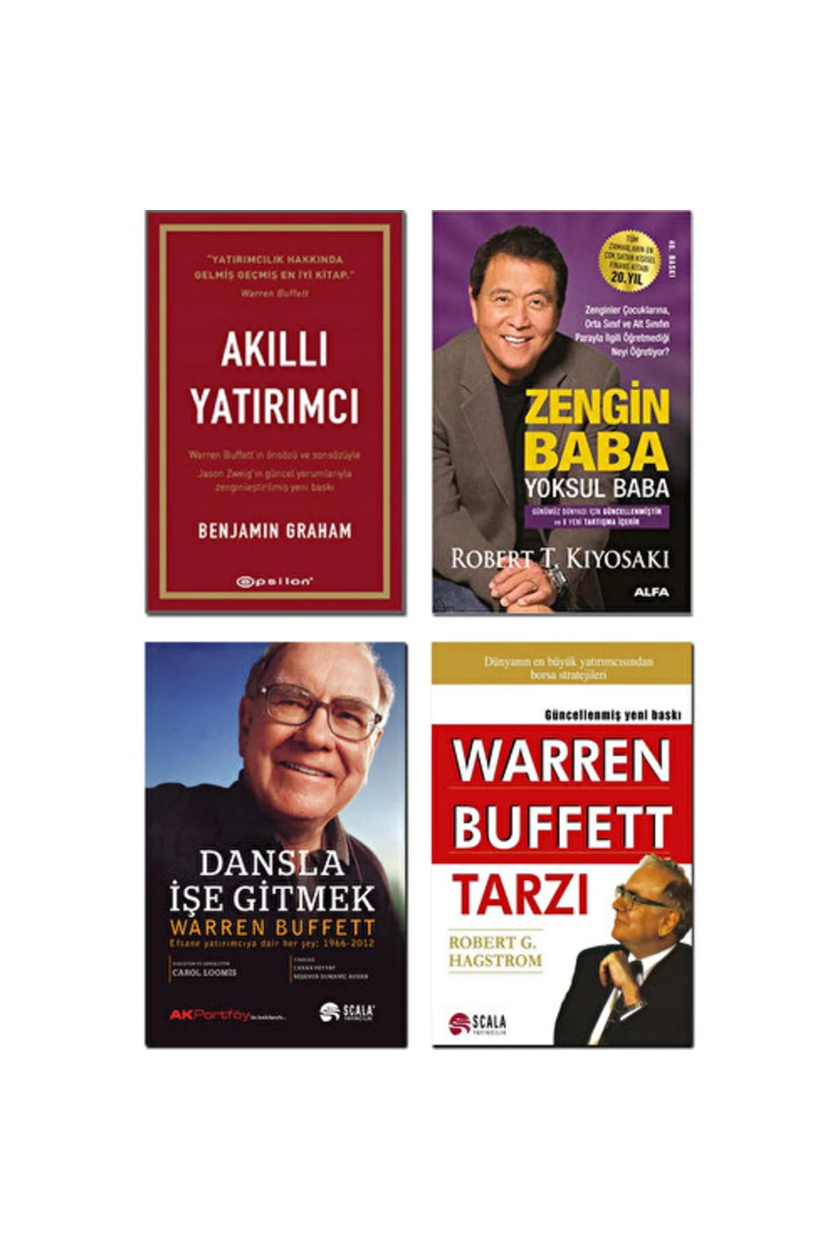 Akıllı Yatırımcı /Zengin Baba Yoksul Baba / Dansla Işe Gitmek / Robert Hagstrom - 4 Kitap Set