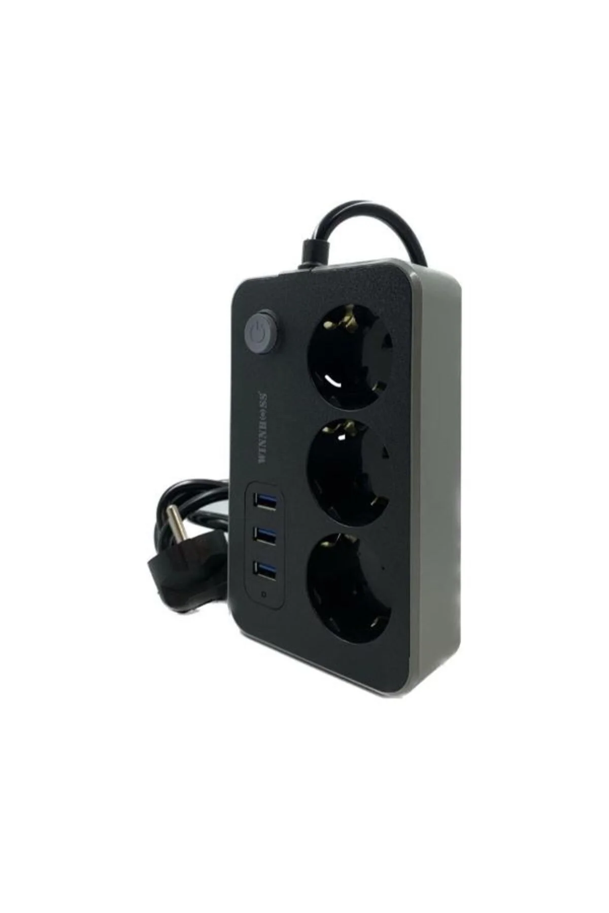 Akım Korumalı 3 Prizli 3 USB Girişli Uzatma Kablosu