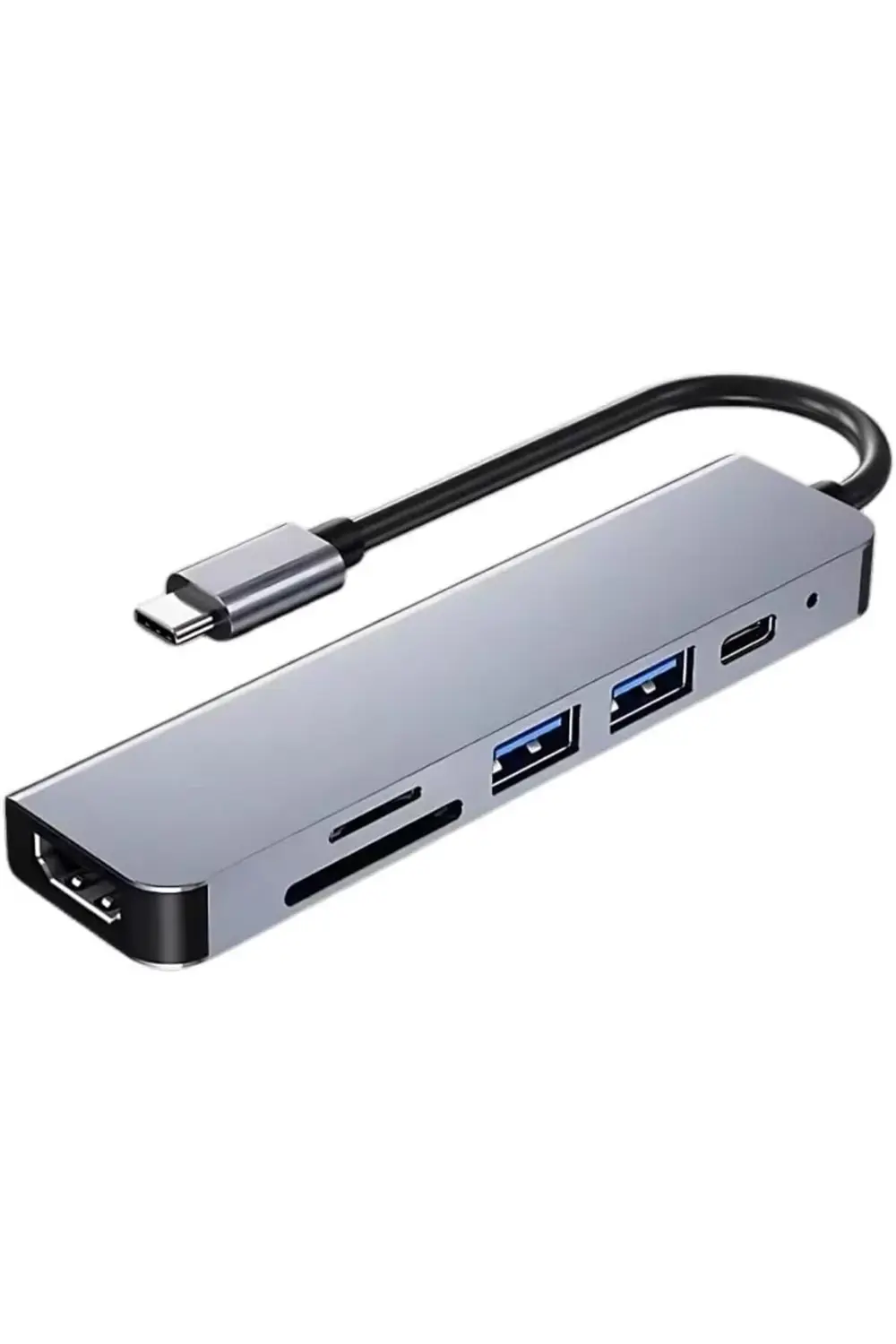 Akım Korumalı 87W 6in1 Type-c To 4K HDMİ USB3.0 Sd Tf Dönüştürücü