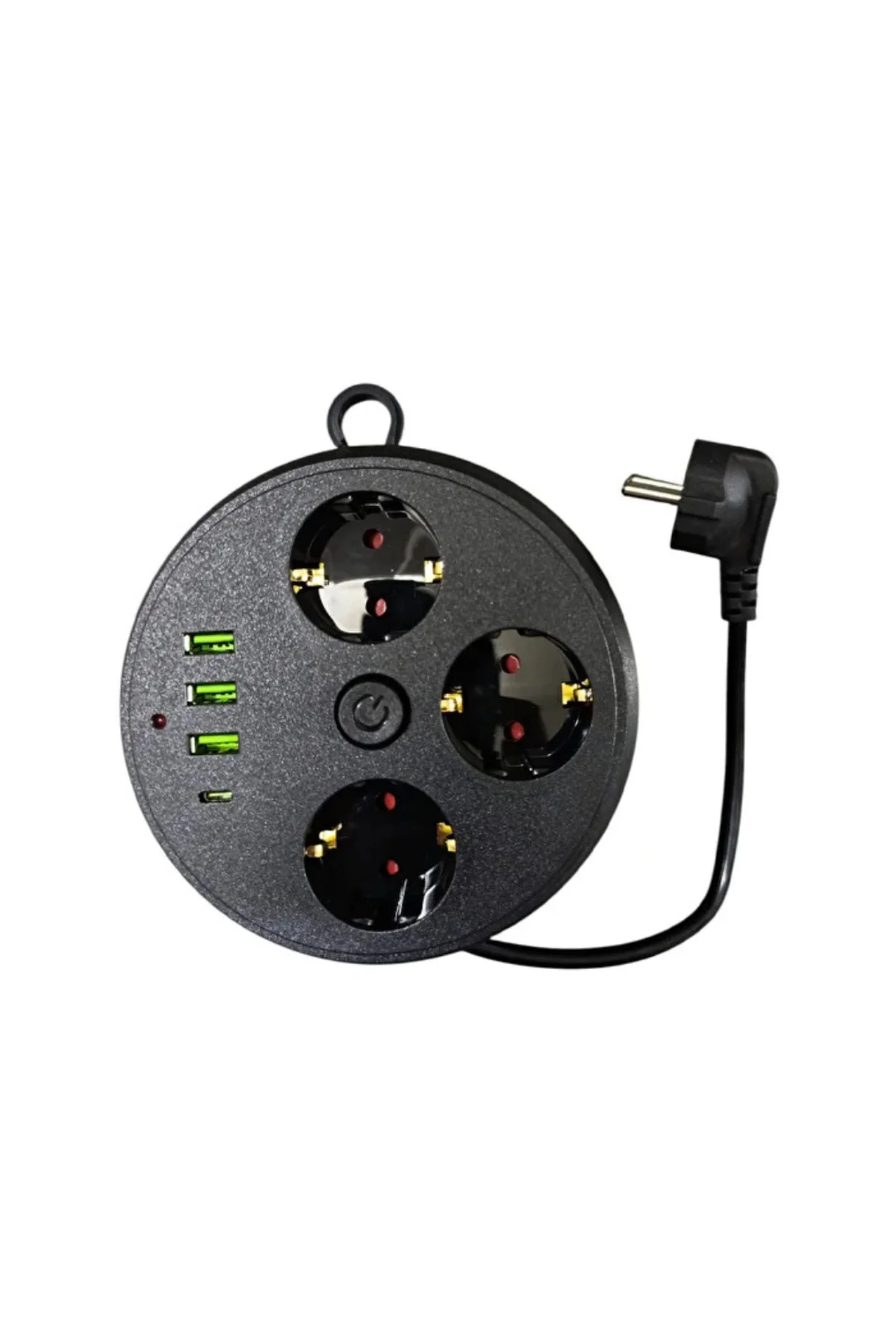 Akım Korumalı Çoklu Priz 3 Priz 3 USB 1 Type C 2 Metre Kablo Güve