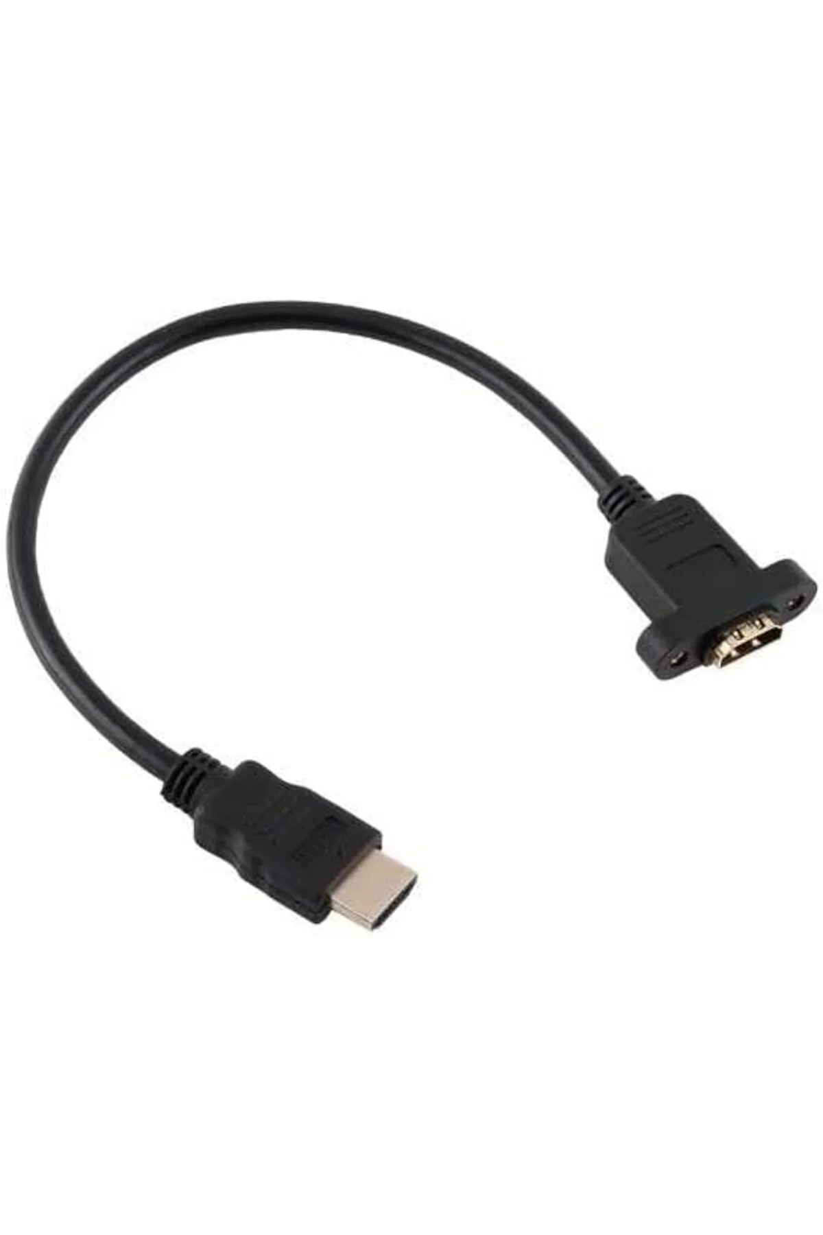 Akmanshopx 30 Cm Hdmi Uzatma Kablosu Dişi Erkek HDMI Vidalı Tip P