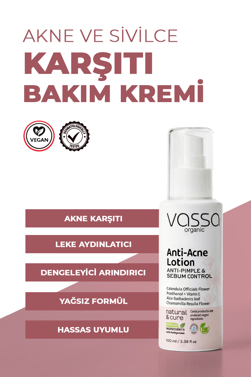 Akne, Sivilce ve Leke Karşıtı Onarıcı Bakım Kremi – Akne ve Sivilce Karşıtı Krem 100 ml