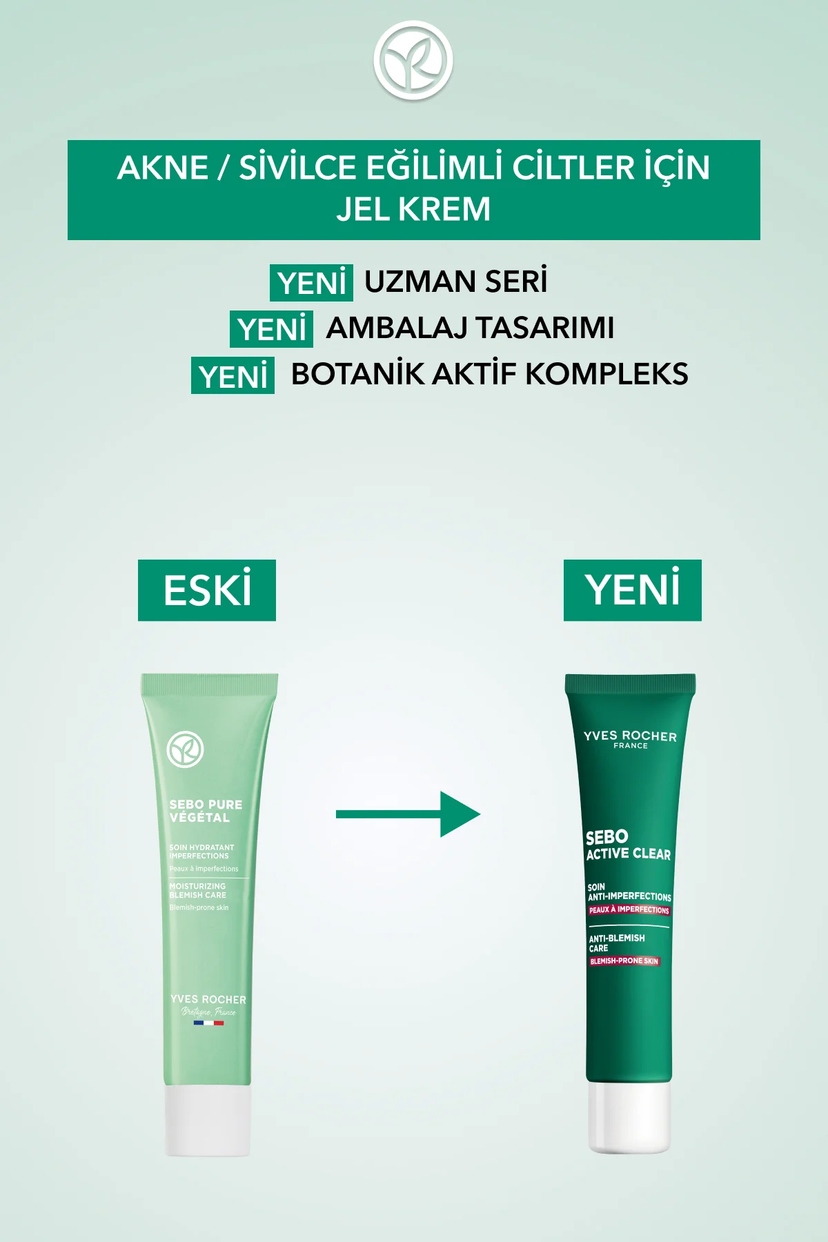 Akne/Sivilce Karşıtı Krem-Süksinik Asit&Allantoin &Aloe Vera-Sebo