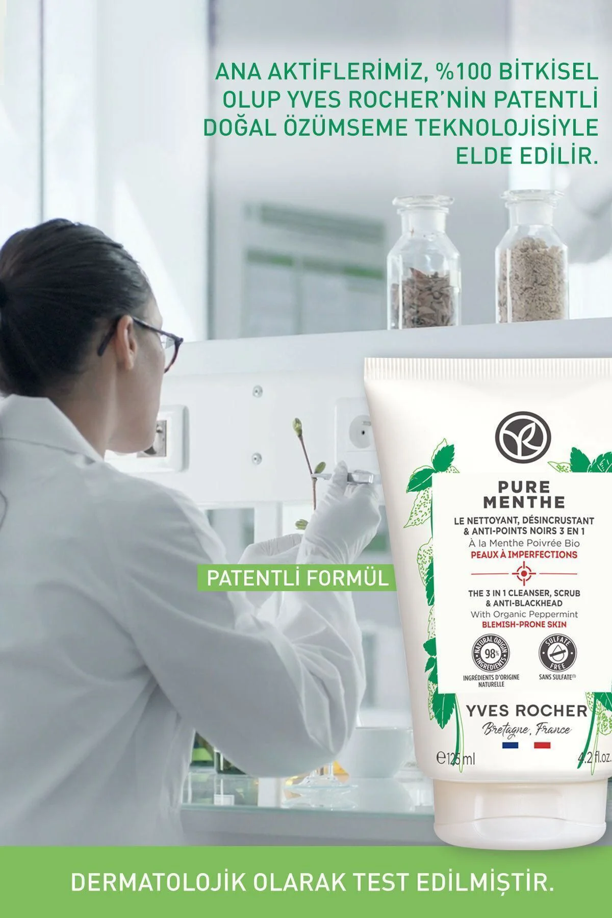 Akneye Eğilimli Ciltler Için Pure Menthe Peeling Etkili Prebiyoti