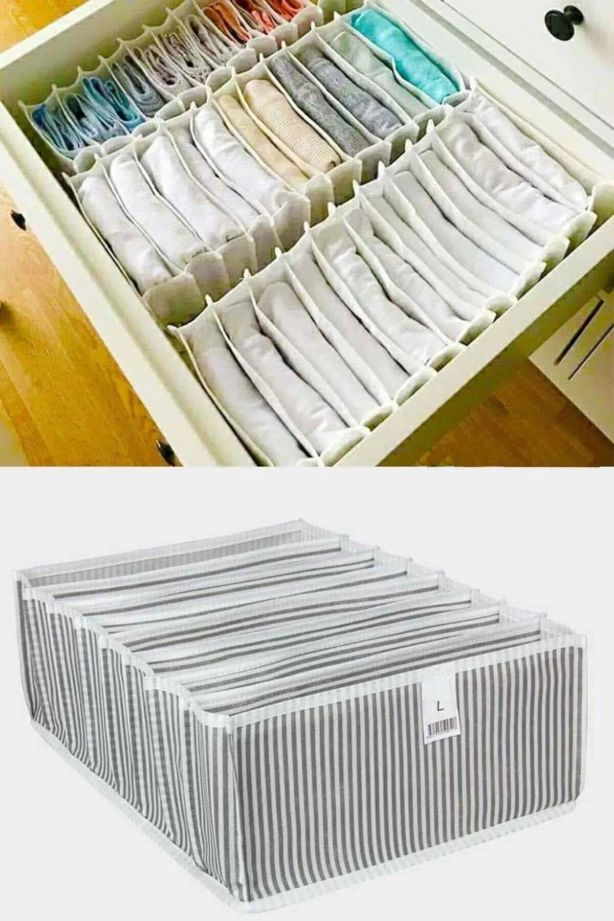Akordiyon Çekmece Düzenleyici Organizer 8 Gözlü L Beden Çorap Çamaşır Havlu Düzenleyici Akordiyon Çekmece Düzenleyici Organizer 8 Gözlü L Beden Çorap Çamaşır Havlu Düzenleyici