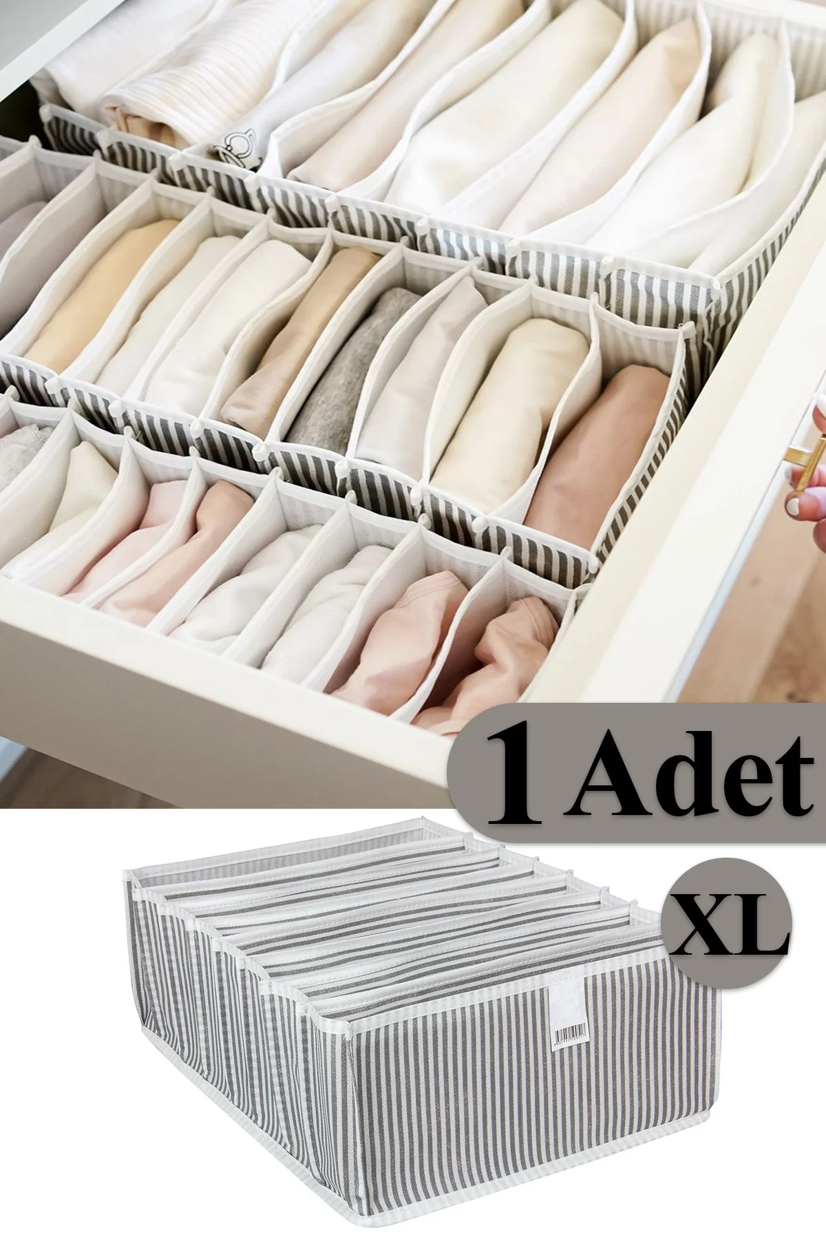 Akordiyon Organizer Çekmece İçi Düzenleyici Xl