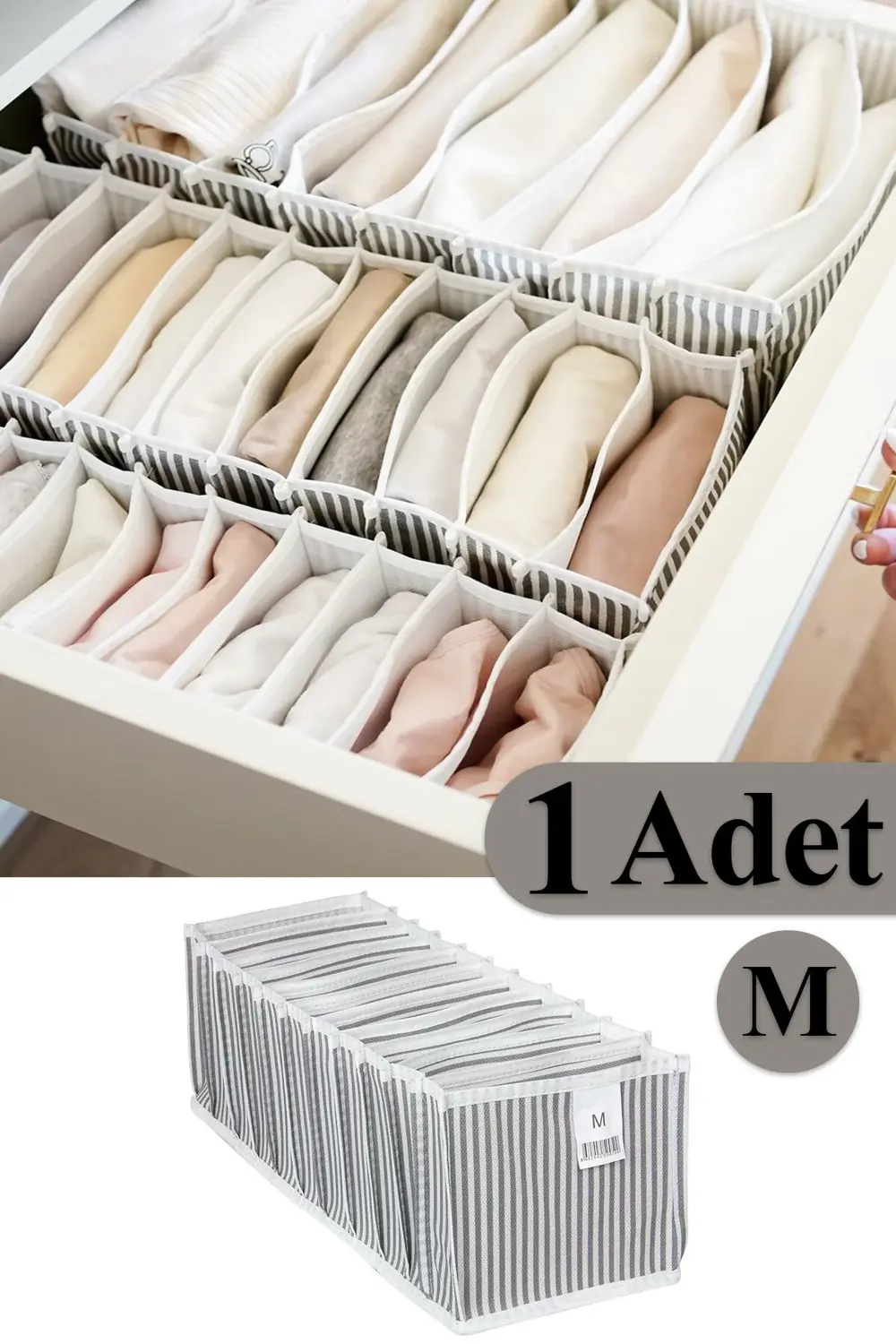 Akordiyon Organizer Çekmece Içi Düzenleyici M Boy