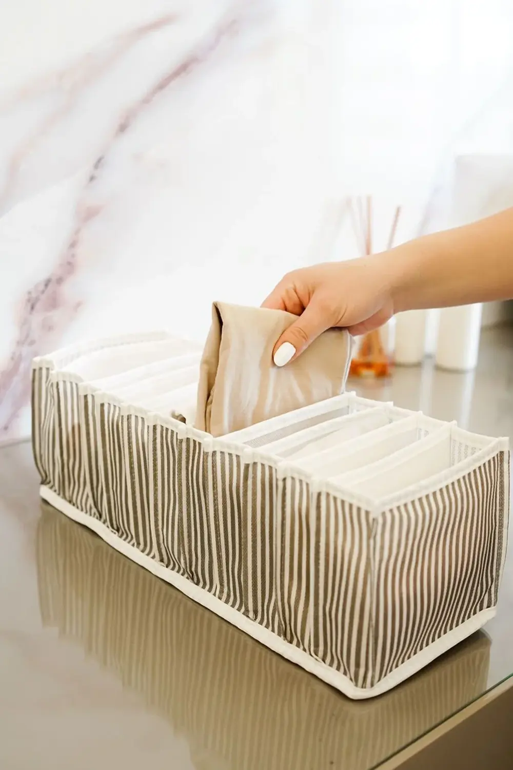 Akordiyon Organizer Çekmece Içi Düzenleyici M Boy