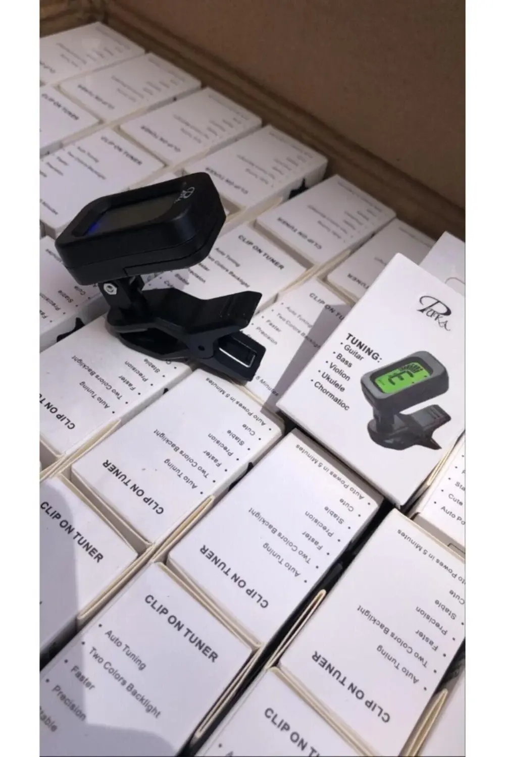 Akort Cihazı Akort Aleti Tuner Saz Gitar Keman Ukulele Akort Alet