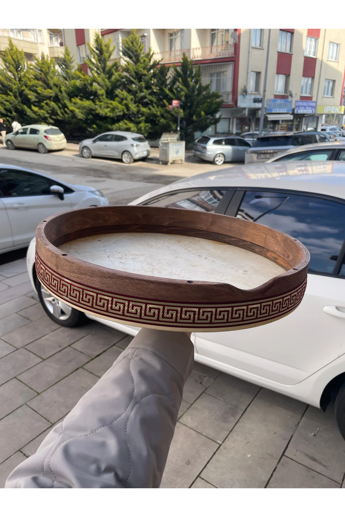 Akortlu Hayvan Derili Bendir 45 cm (Kılıf Hediyeli)