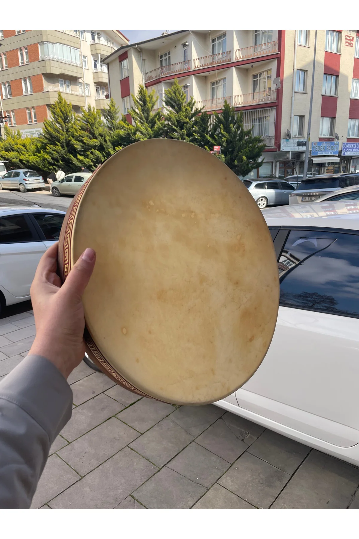 Akortlu Hayvan Derili Bendir 42 cm (Kılıf Hediyeli)
