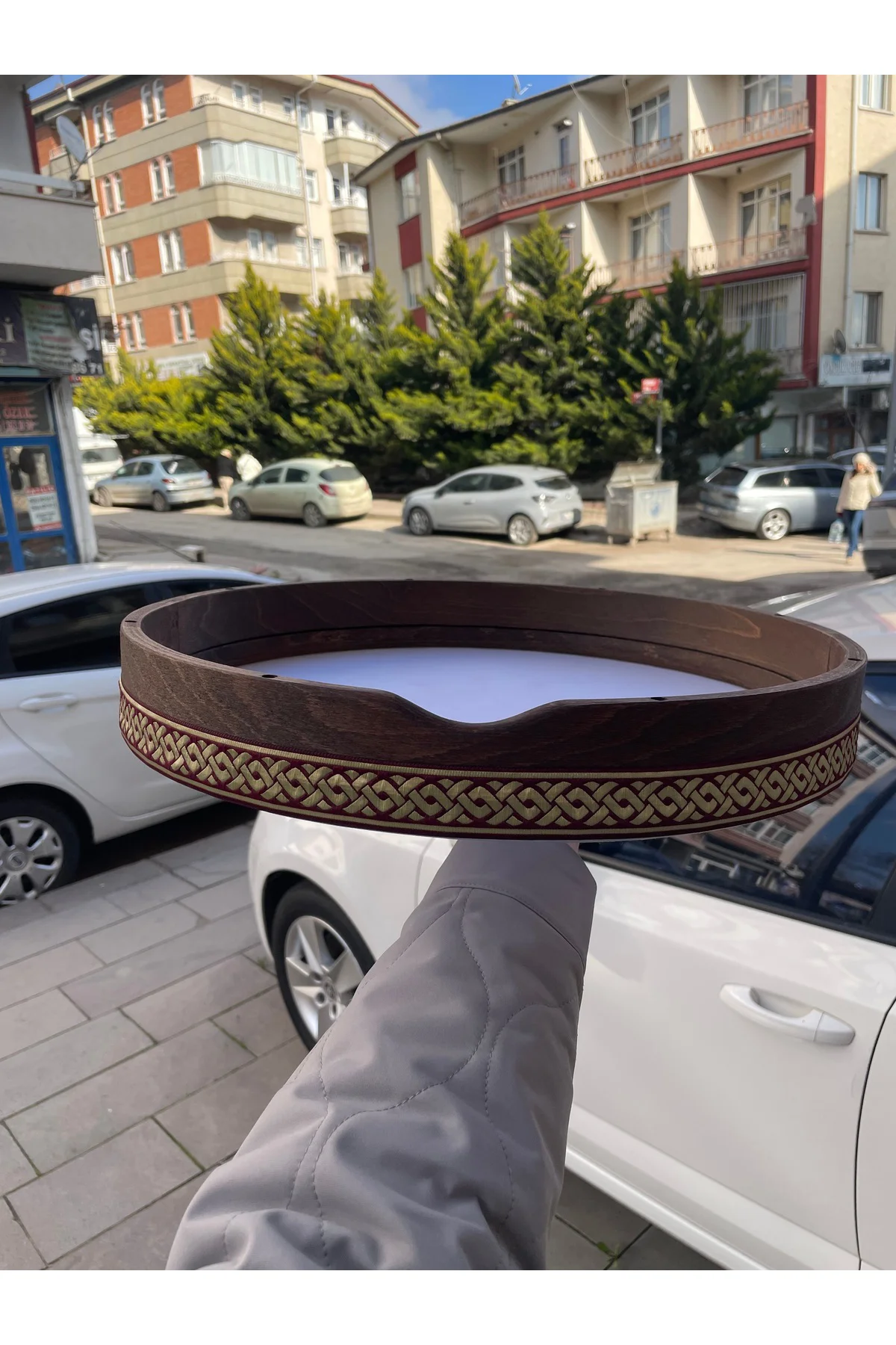 Akortlu Kağıt Derili Bendir 45 cm (Kılıf Hediyeli)