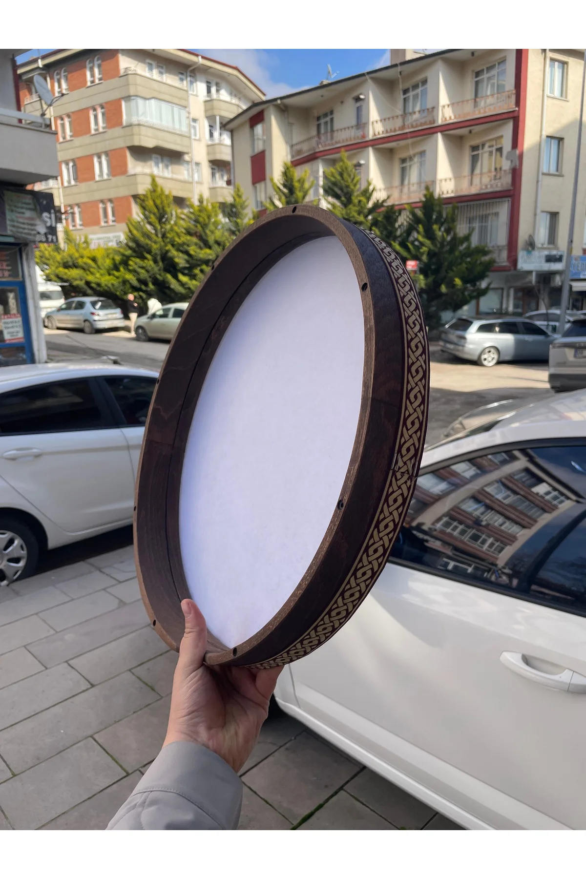 Akortlu Kağıt Derili Bendir 45 cm (Kılıf Hediyeli)