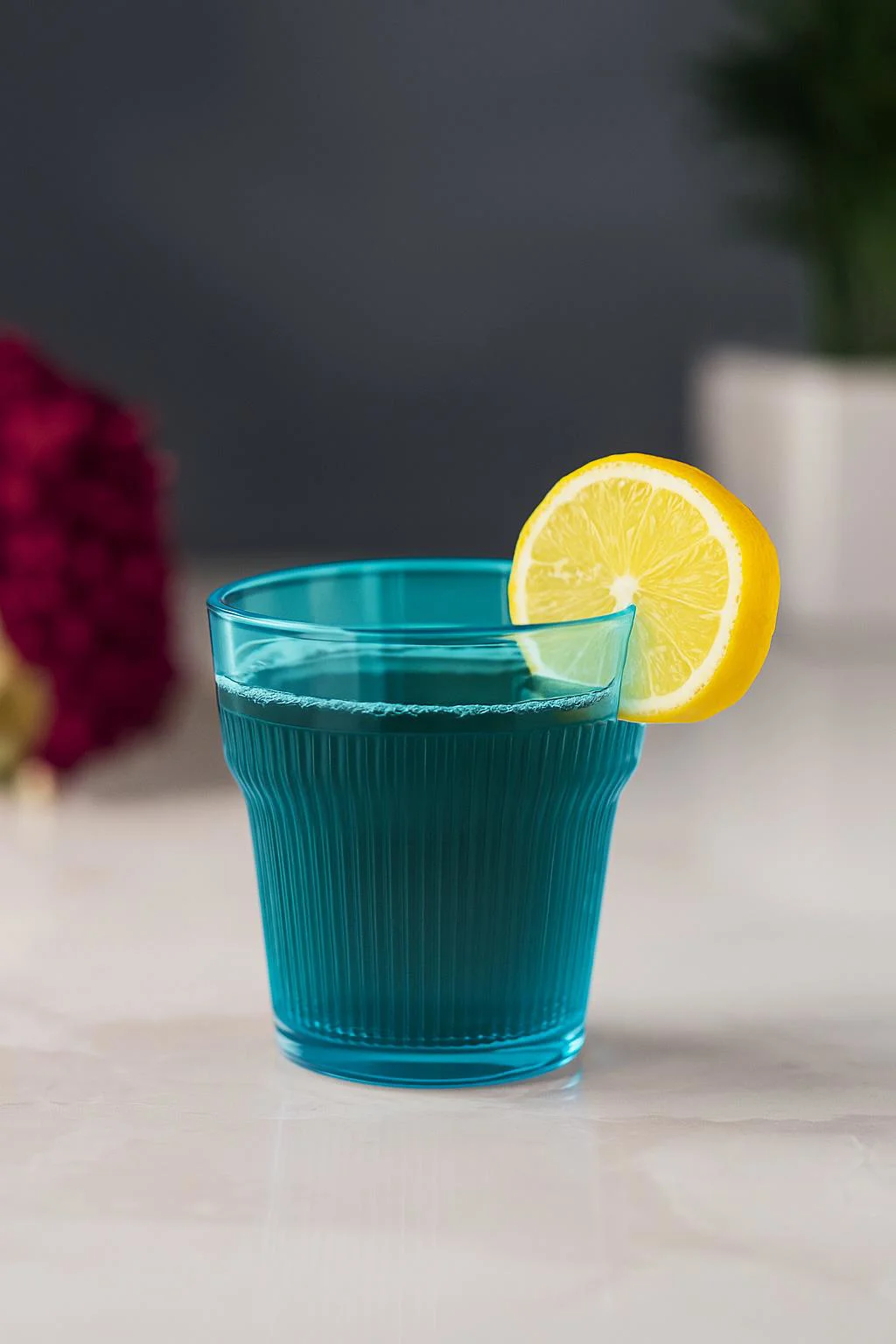 Akrilik Aquamarin Kısa Bardak 6'lı Set - 300 ml Su Bardağı | Kırılmaz
