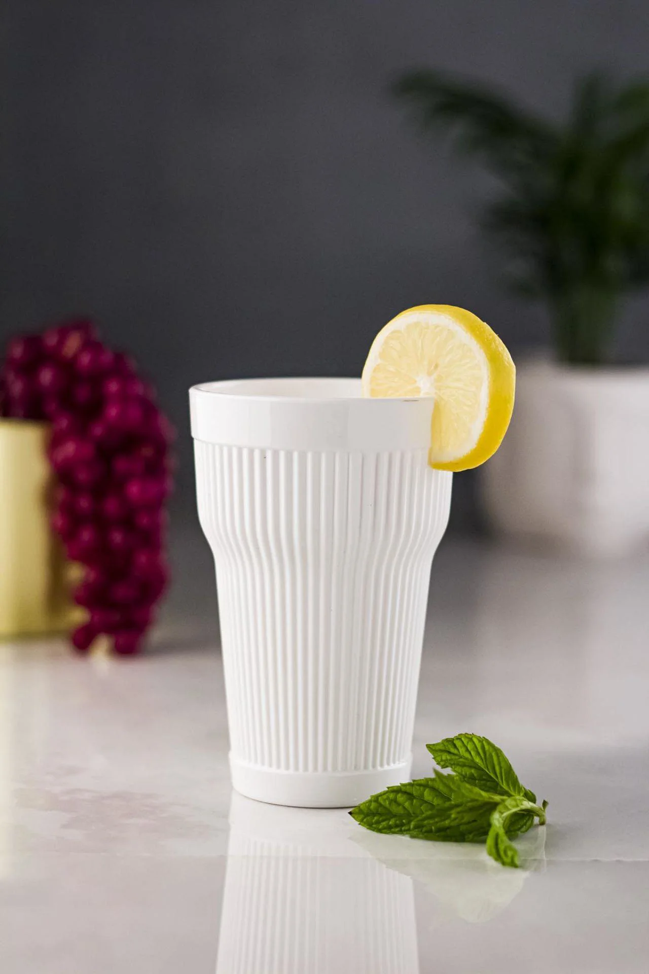 Akrilik Beyaz Tekli Uzun Bardak &amp; Su Meşrubat Bardağı 400 ml ( Cam Değildir ) Fiyatı, Yorumları ve Özellikleri
