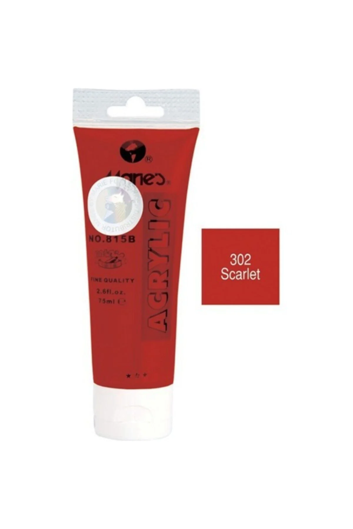 Akrilik Boya 75 Ml Scarlet 815-302 Mrmar0145 (1 Adet)
