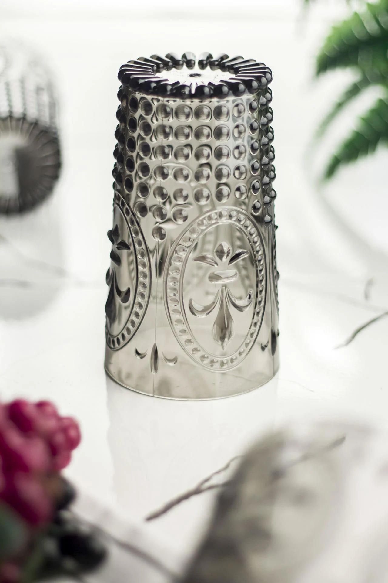 Akrilik Füme 6'lı Uzun Bardak Seti 750 ml - Kırılmaz Su Bardağı