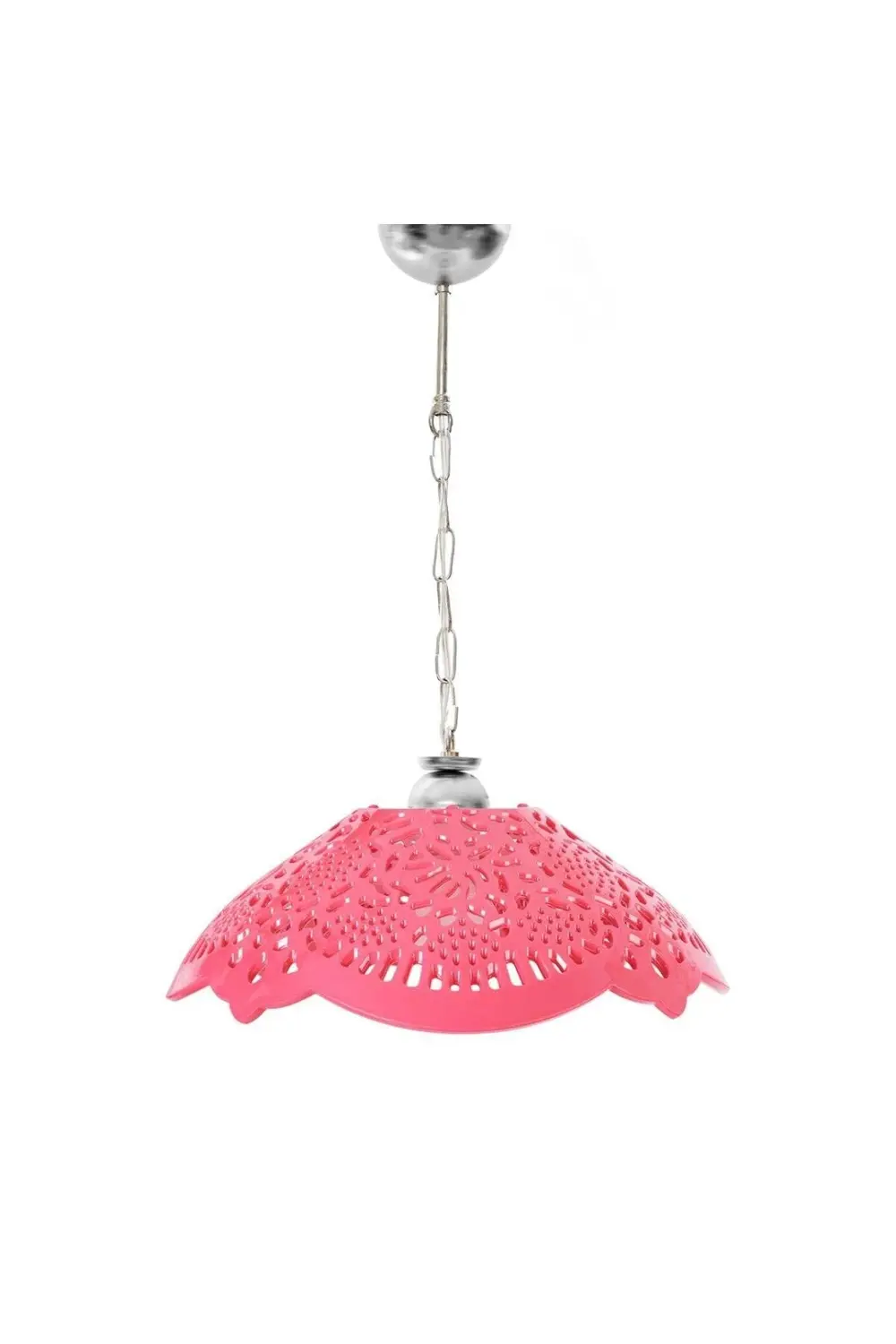 Akrilik Fuşya Tekli Avize