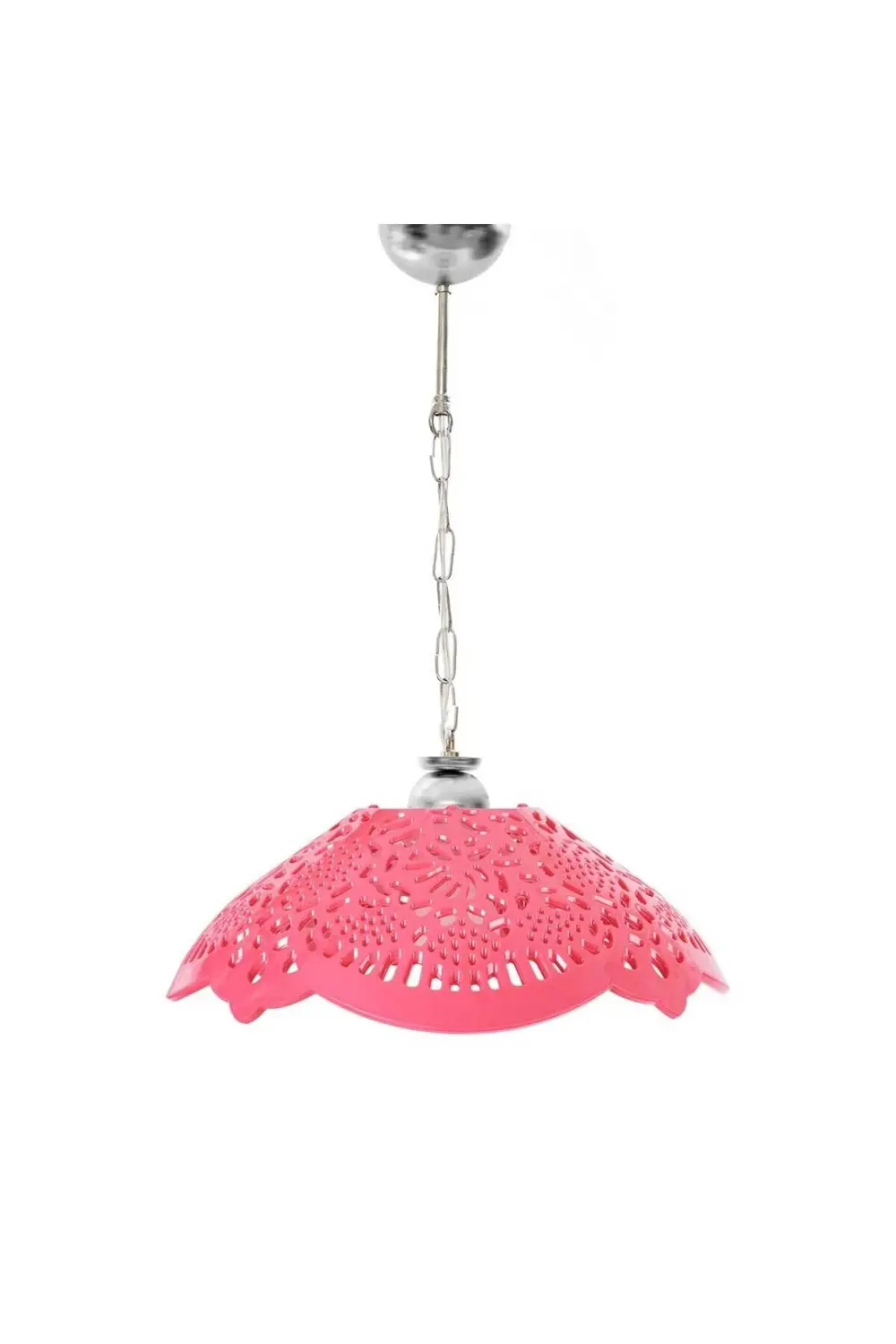 Akrilik Fuşya Tekli Avize