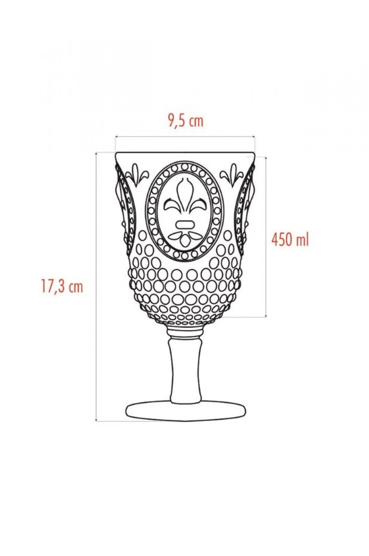 Akrilik Kadeh Takımı 6'lı - Kırılmaz Su & Kahve Bardağı 450 ml Aquamarin