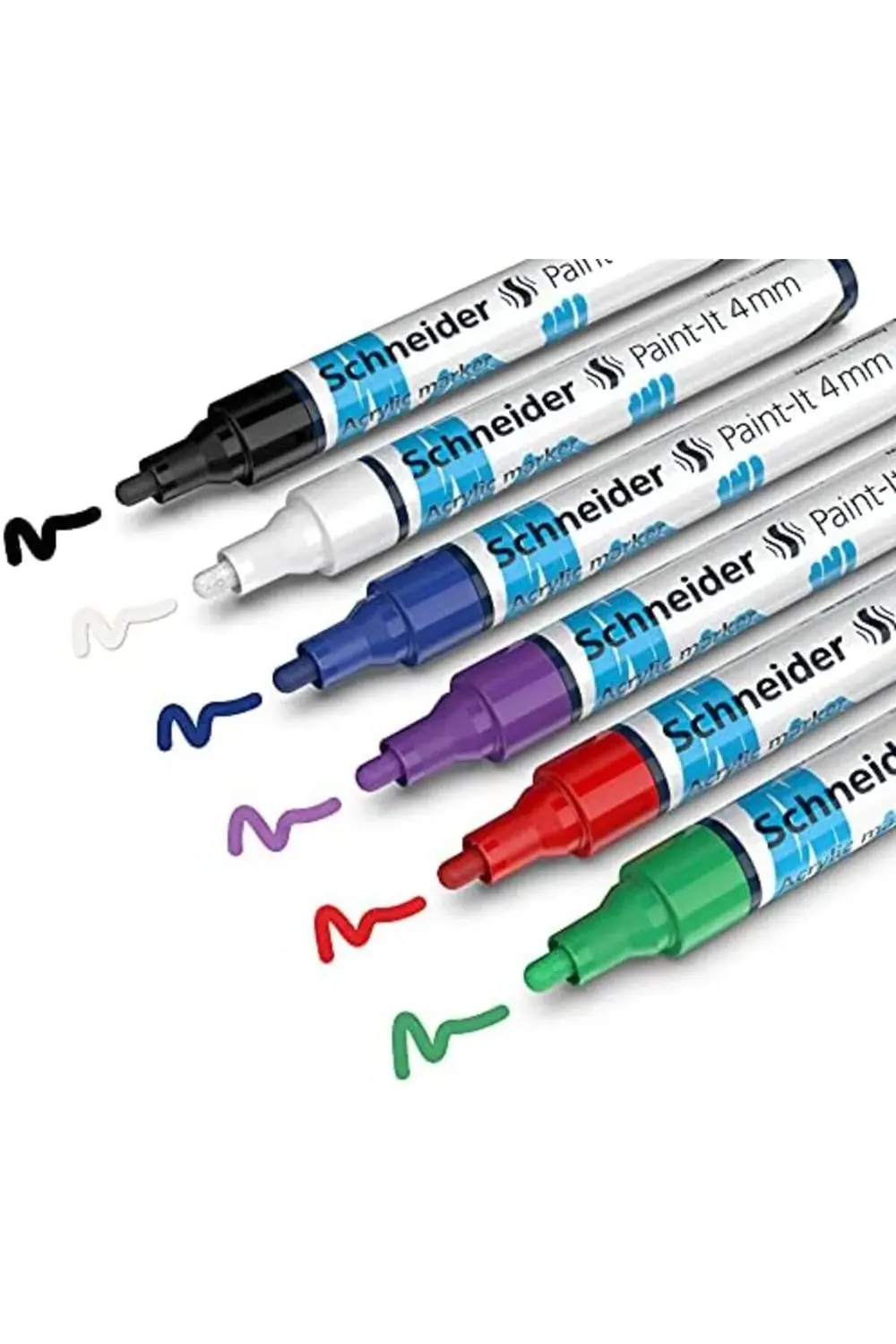 akrilik kalemler (4 mm yuvarlak uçlu, yüksek kapatıcı akrilik boy