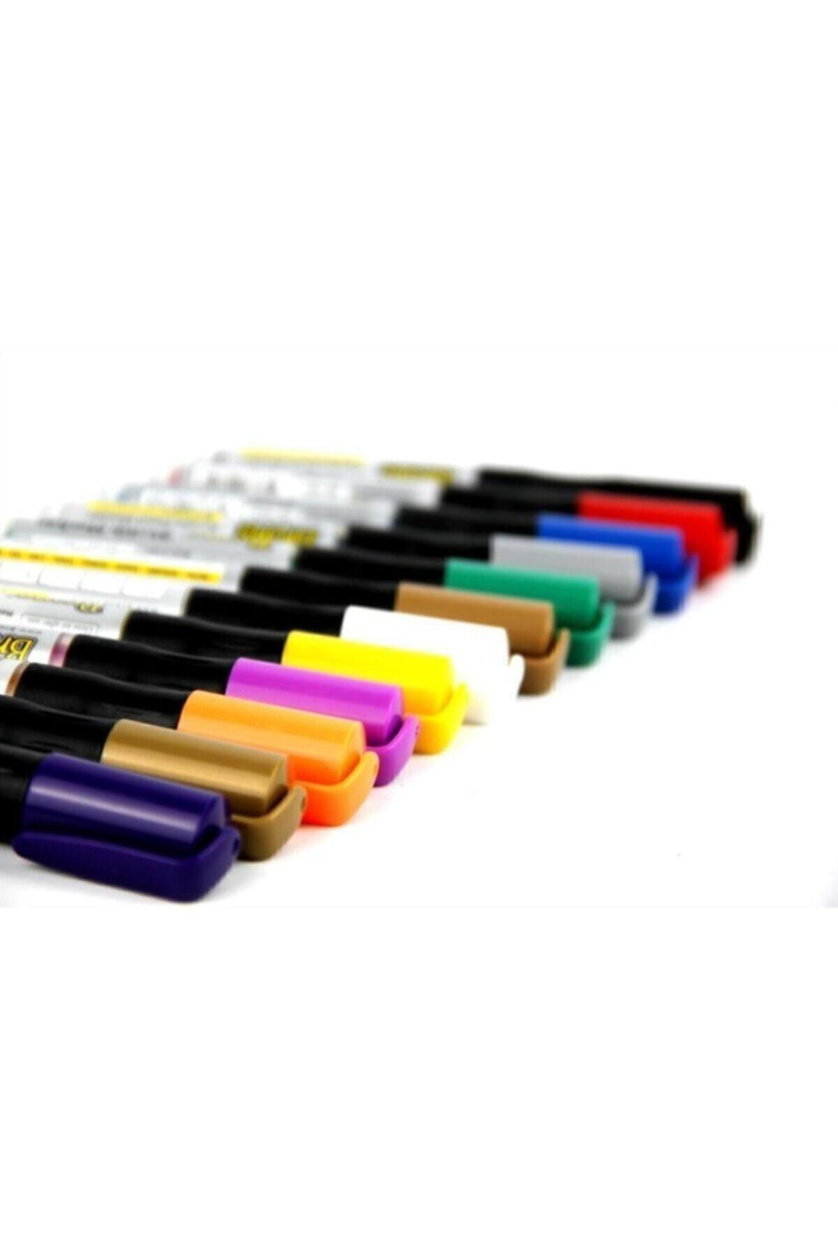 Brons Akrilik Marker Kalem 12 Li Takım Br-4000