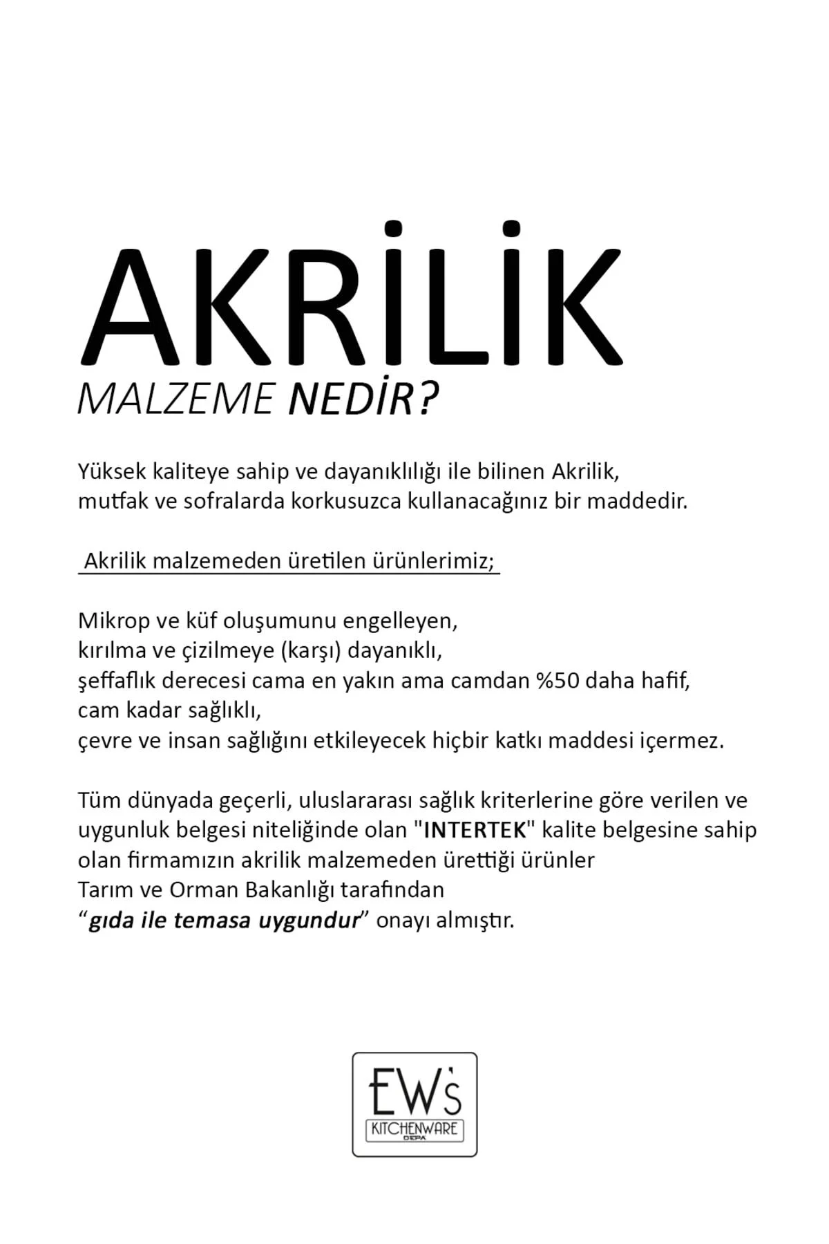 Akrilik Mavi Uzun Bardak