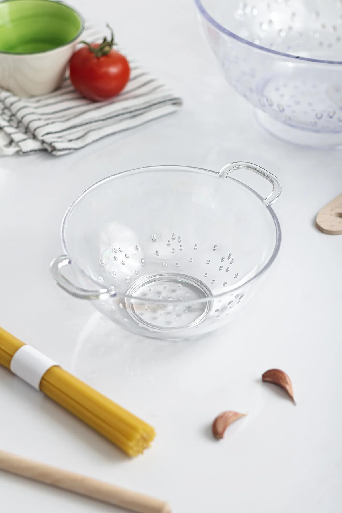 Akrilik Mini Pirinç Süzgeci – 3 Su Bardağı Bakliyat Süzgeci