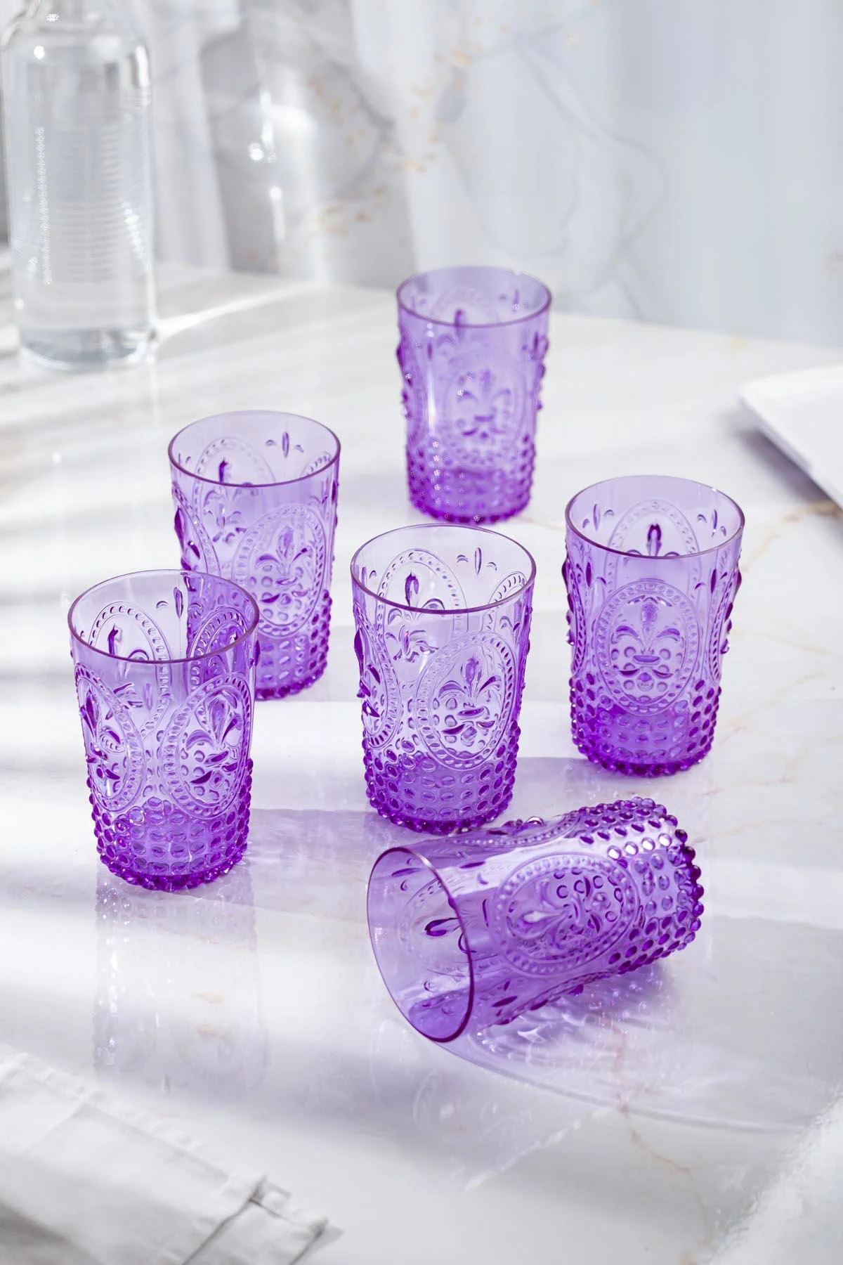 Akrilik Mor 6'lı Kısa Bardak & Su Meşrubat Kahve Yanı Bardağı 400 ml ( Cam Değildir ) Akrilik Mor 6'lı Kısa Bardak & Su Meşrubat Kahve Yanı Bardağı 400 ml ( Cam Değildir )