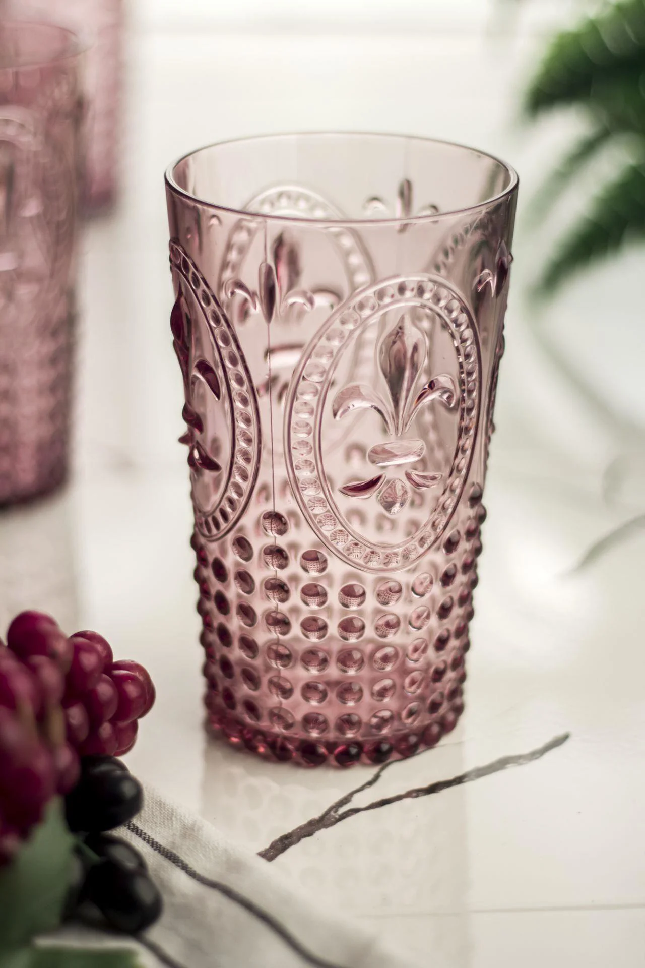 Akrilik Mürdüm Bardak 6'lı Set – 750ml Kırılmaz Su & Meşrubat Bardağı