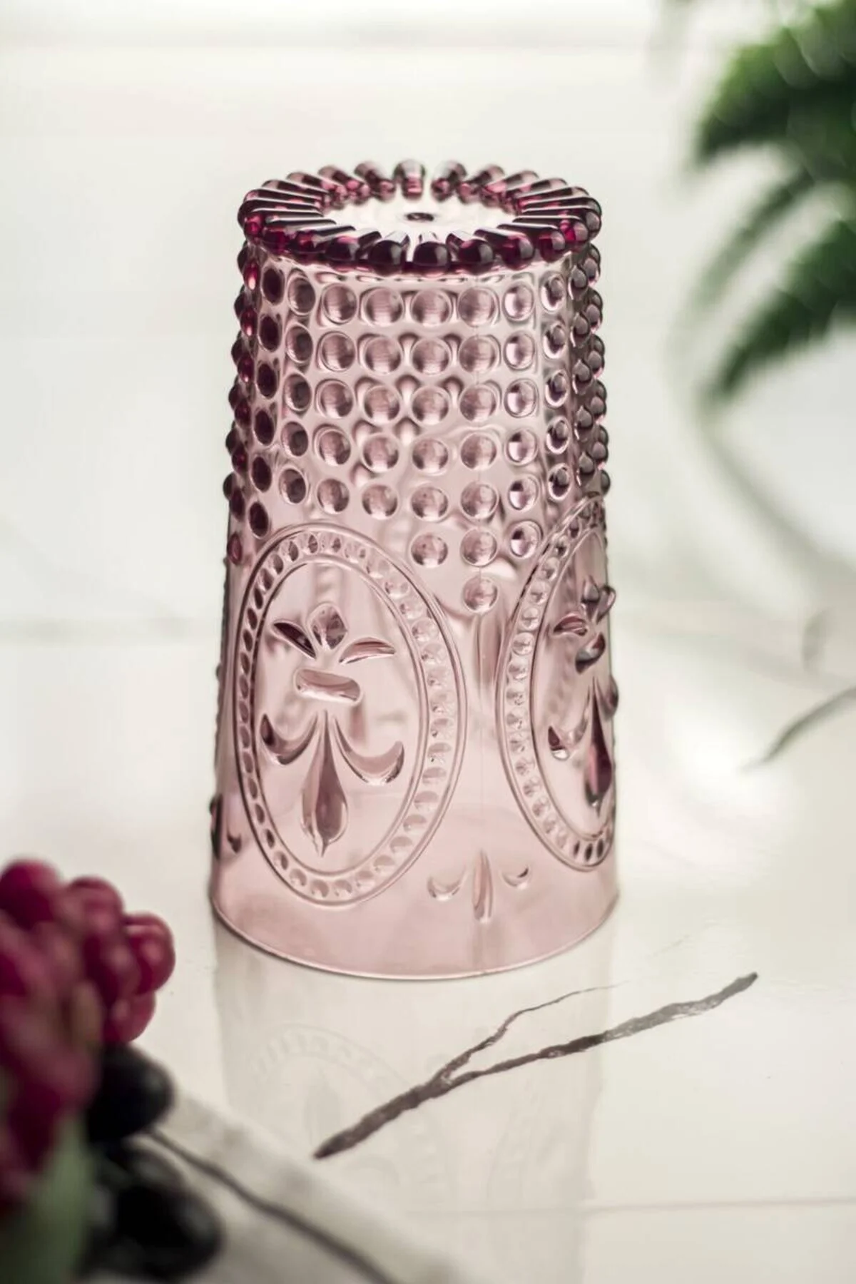 Akrilik Mürdüm Tekli Uzun Bardak & Su Meşrubat Bardağı 750 ml ( B