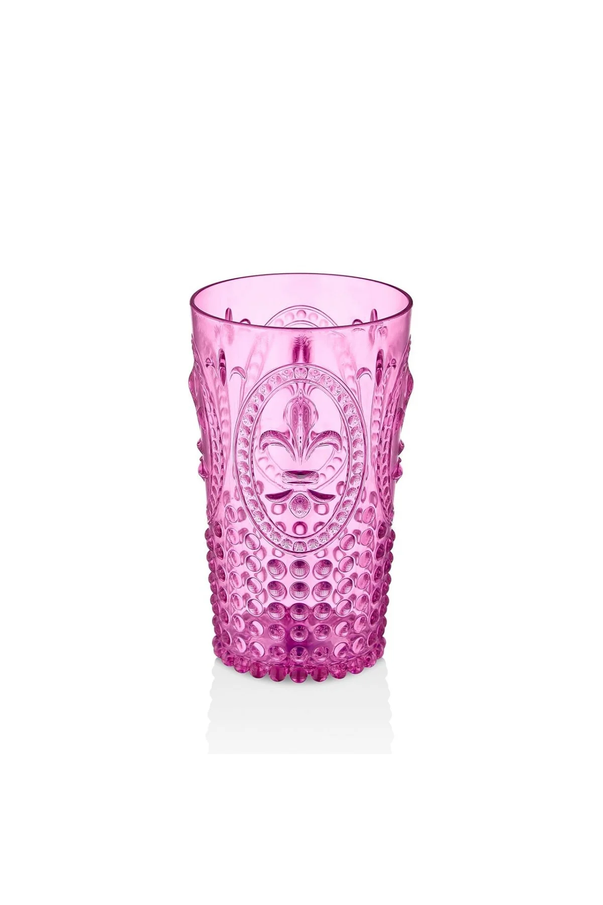 Akrilik Pembe Uzun Bardak