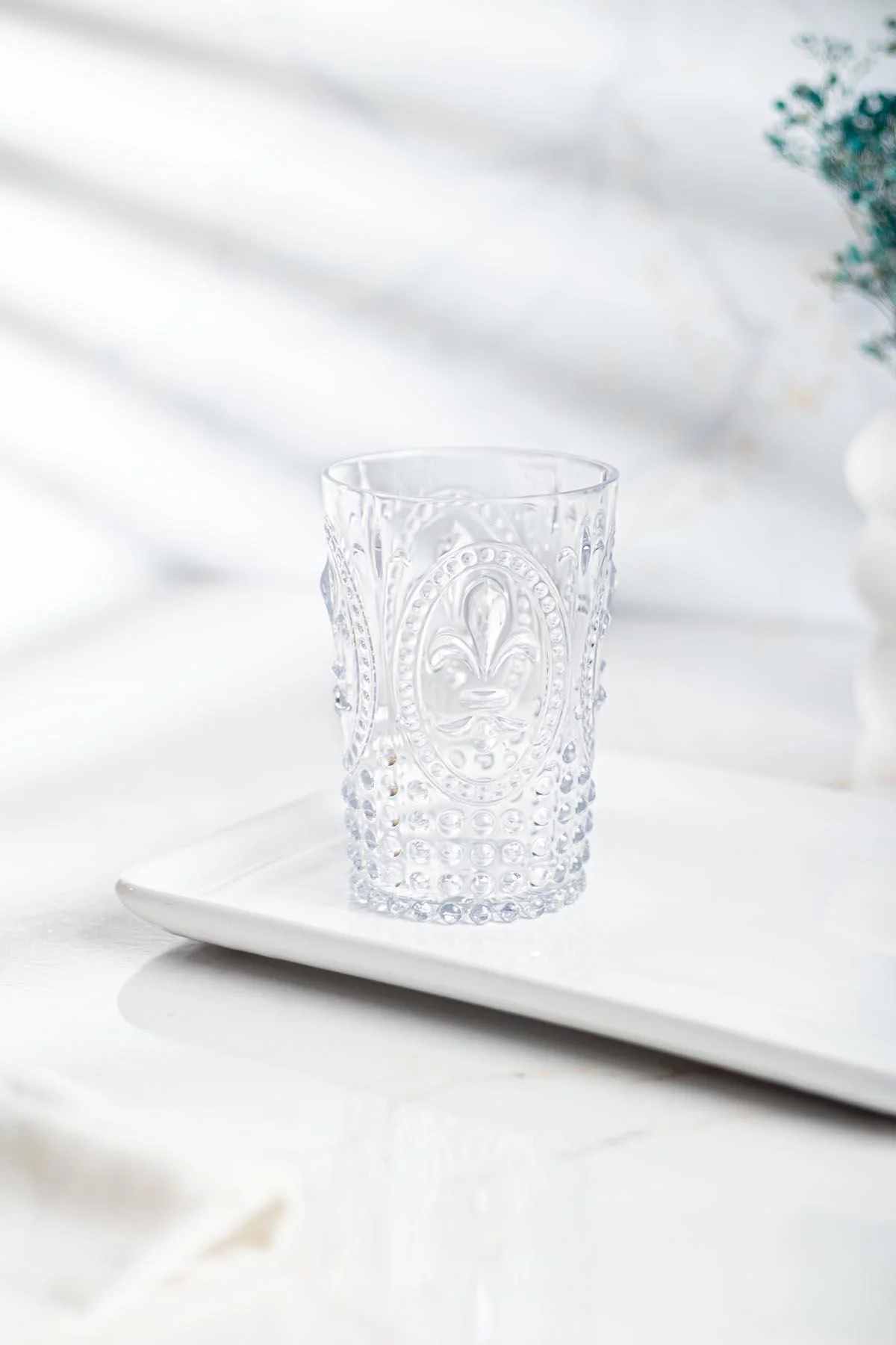 Akrilik Şeffaf 400 ml Bardak – Kırılmaya Dayanıklı, BPA İçermeyen Su & Kahve Bardağı