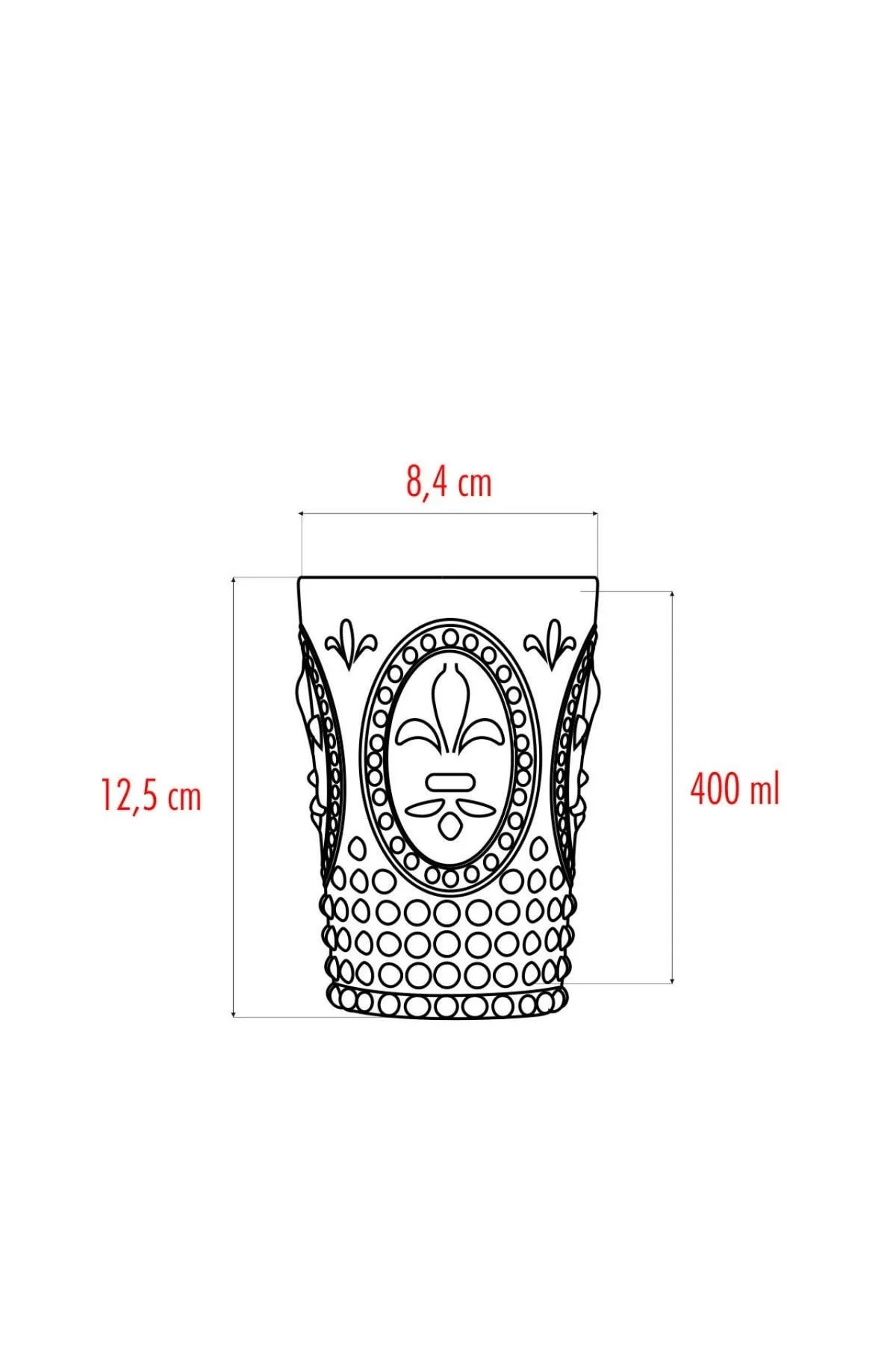 Akrilik Şeffaf Tekli Kısa Bardak & Su Meşrubat Kahve Yanı Bardağı 400 Ml ( Cam Değildir )