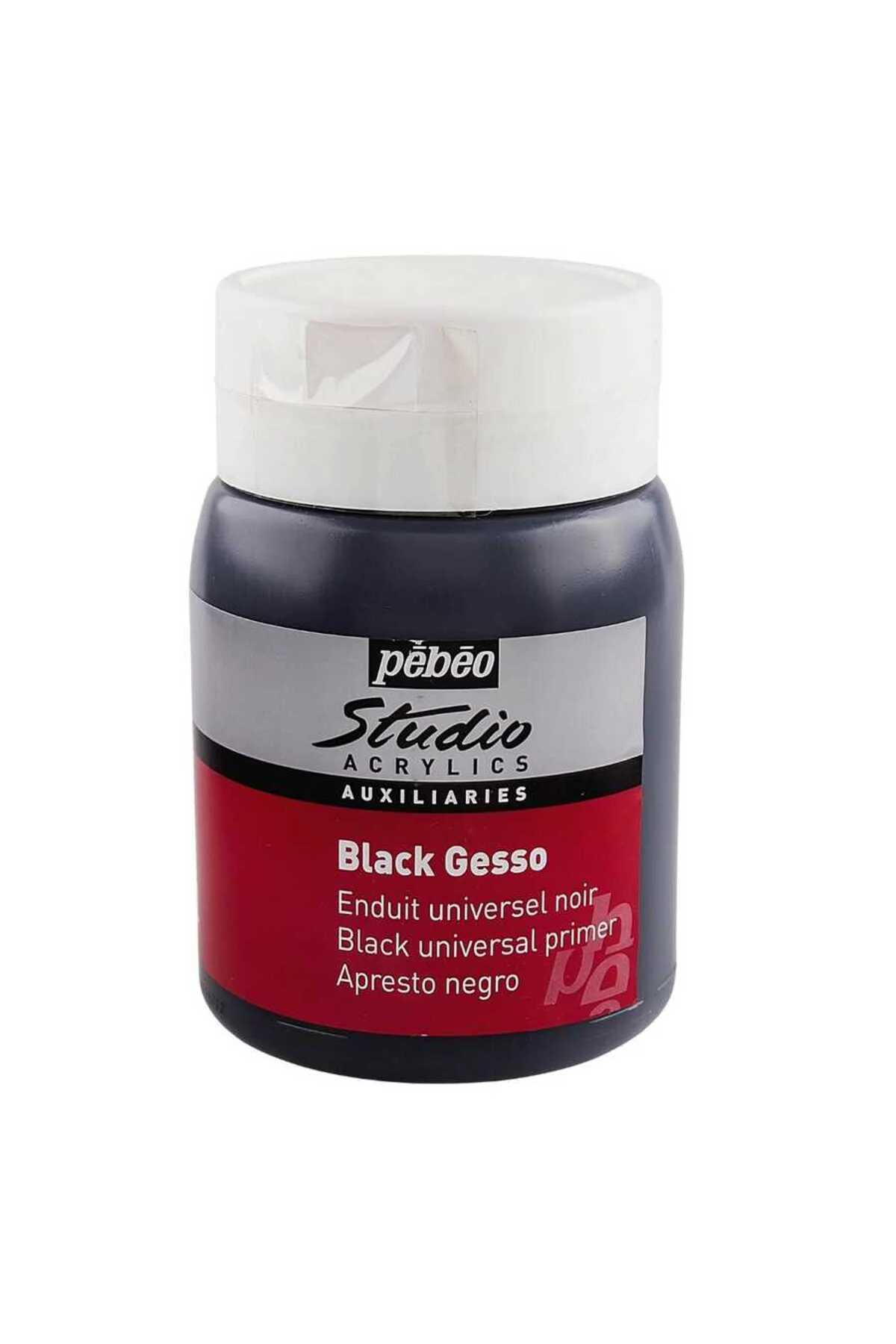 Akrilik Siyah Gesso Studio Astar Boya - 500ml