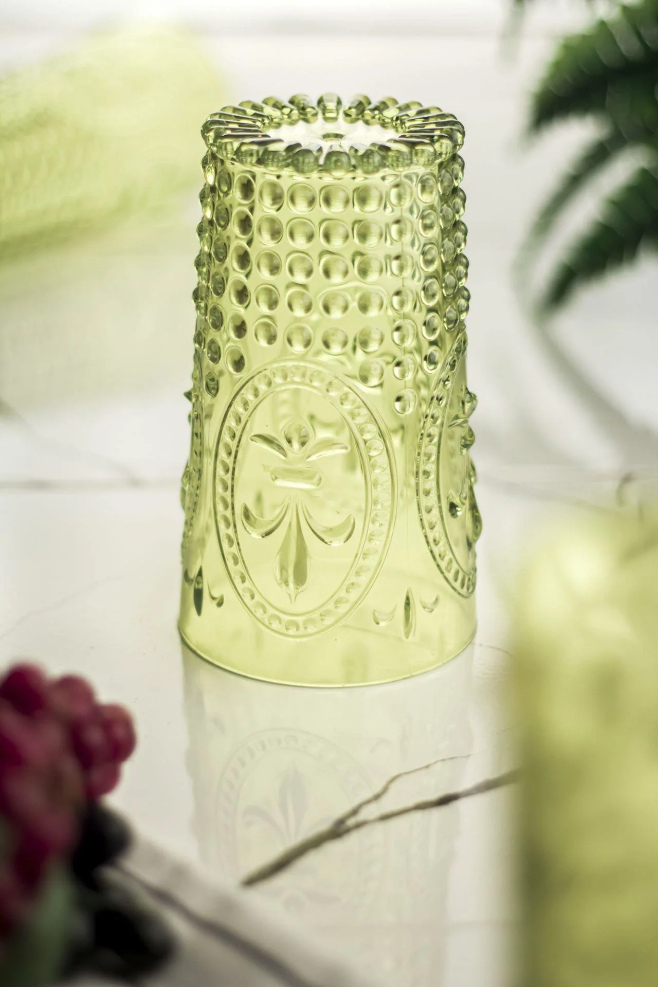 Akrilik Yeşil 6'lı Uzun Bardak Seti - 750 ml Su & Meşrubat Bardağı