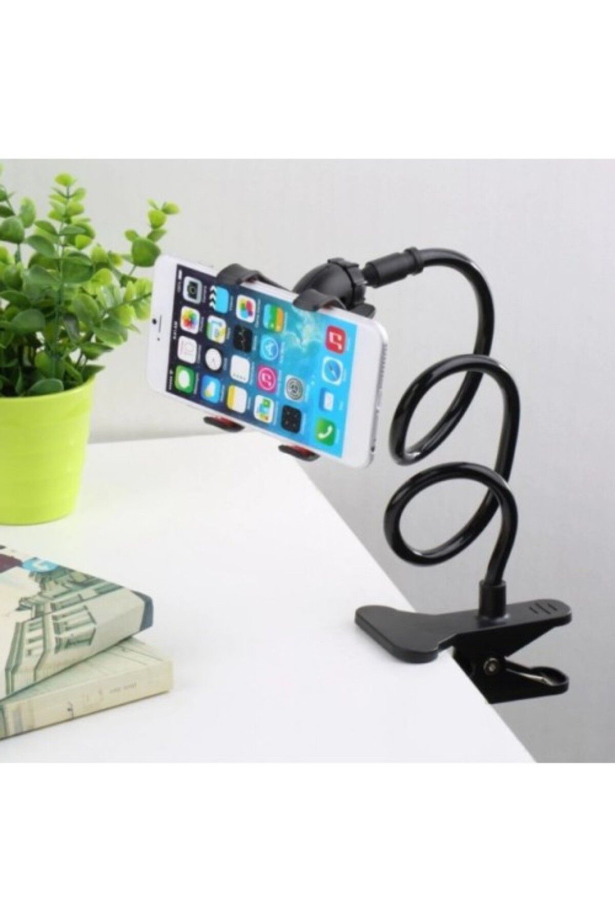 Jet Garaj Akrobat Telefon Tutucu Oynar Başlikli (Siyah) (Kutusuz)