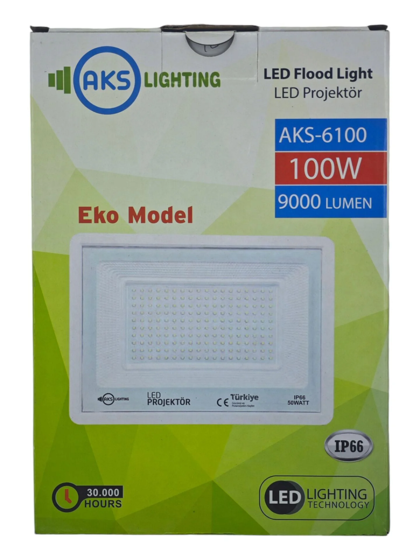 AKS-6100   AKS Led 100w Tablet Led Projektör - Eko Model Fiyatı, Yorumları ve Özellikleri
