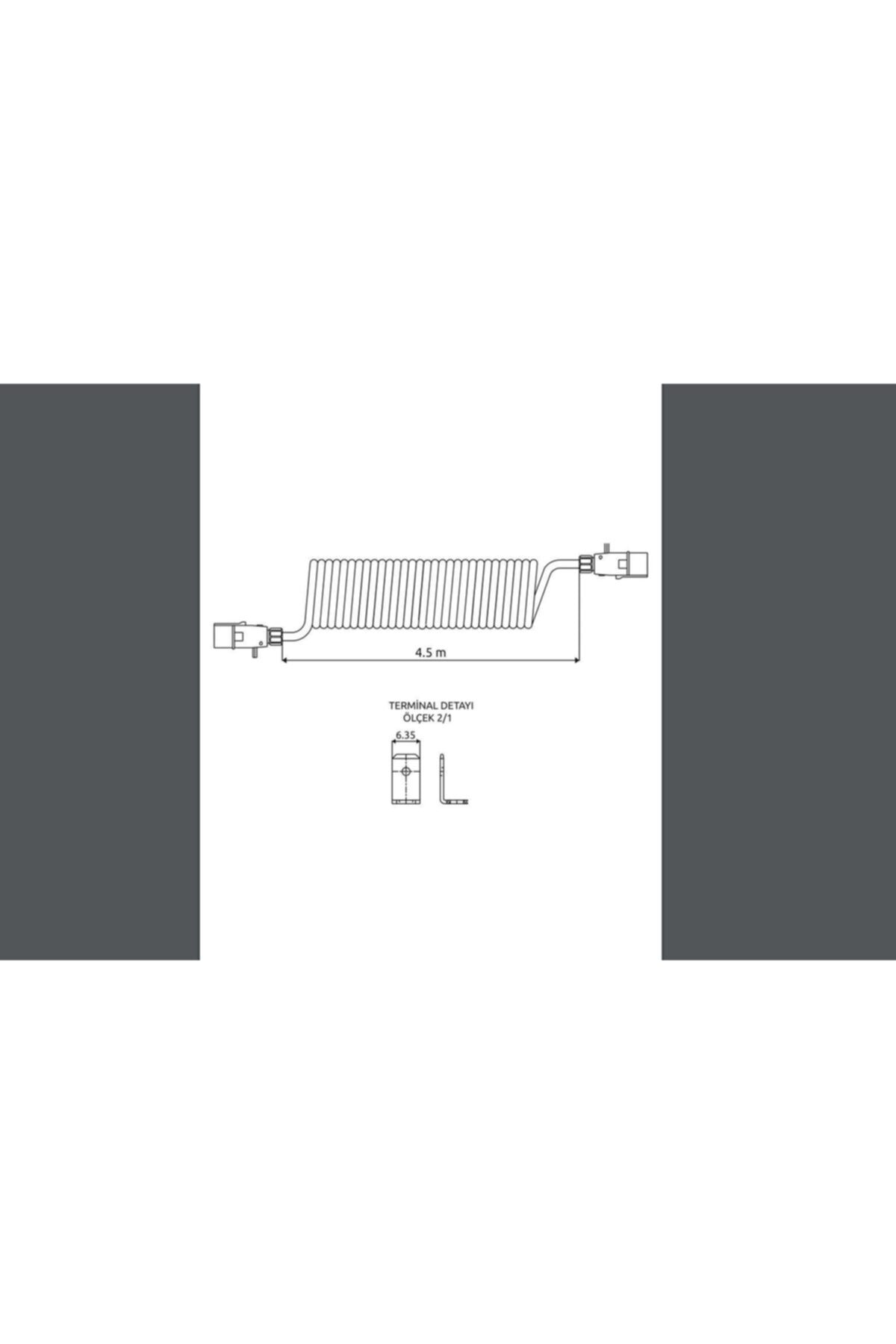 Fesan Aksa 14-032 7’Li S Tipi Plastik Tır Römork Fişi Poliüretan Kablol