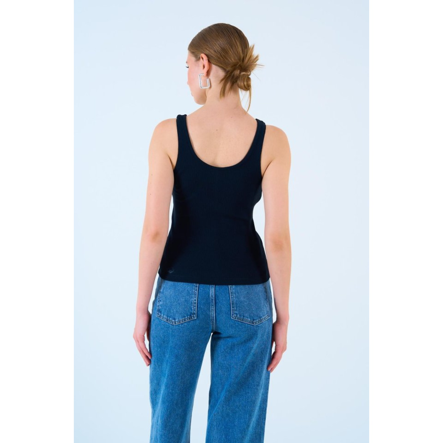 Aksesuarlı Atlet - Siyah