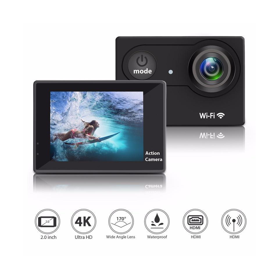 Çanta Yurdu Aksiyon Kamerasi Wi-Fi Ks504 4K Ultra Hd 170 Derece 32 Gb