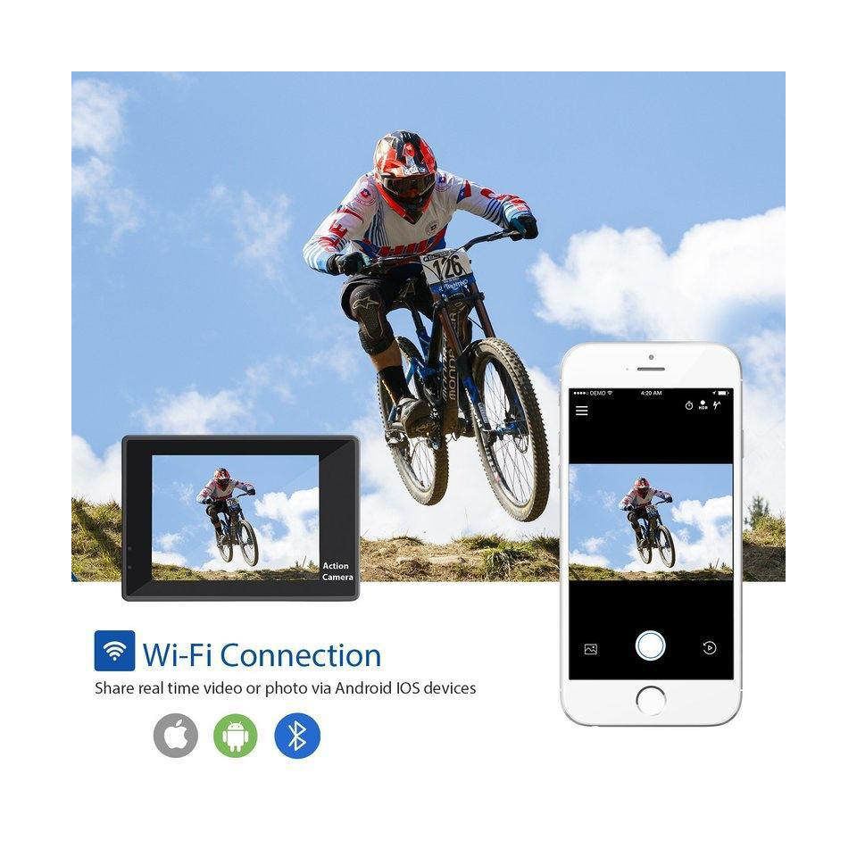 Çanta Yurdu Aksiyon Kamerasi Wi-Fi Ks504 4K Ultra Hd 170 Derece 32 Gb