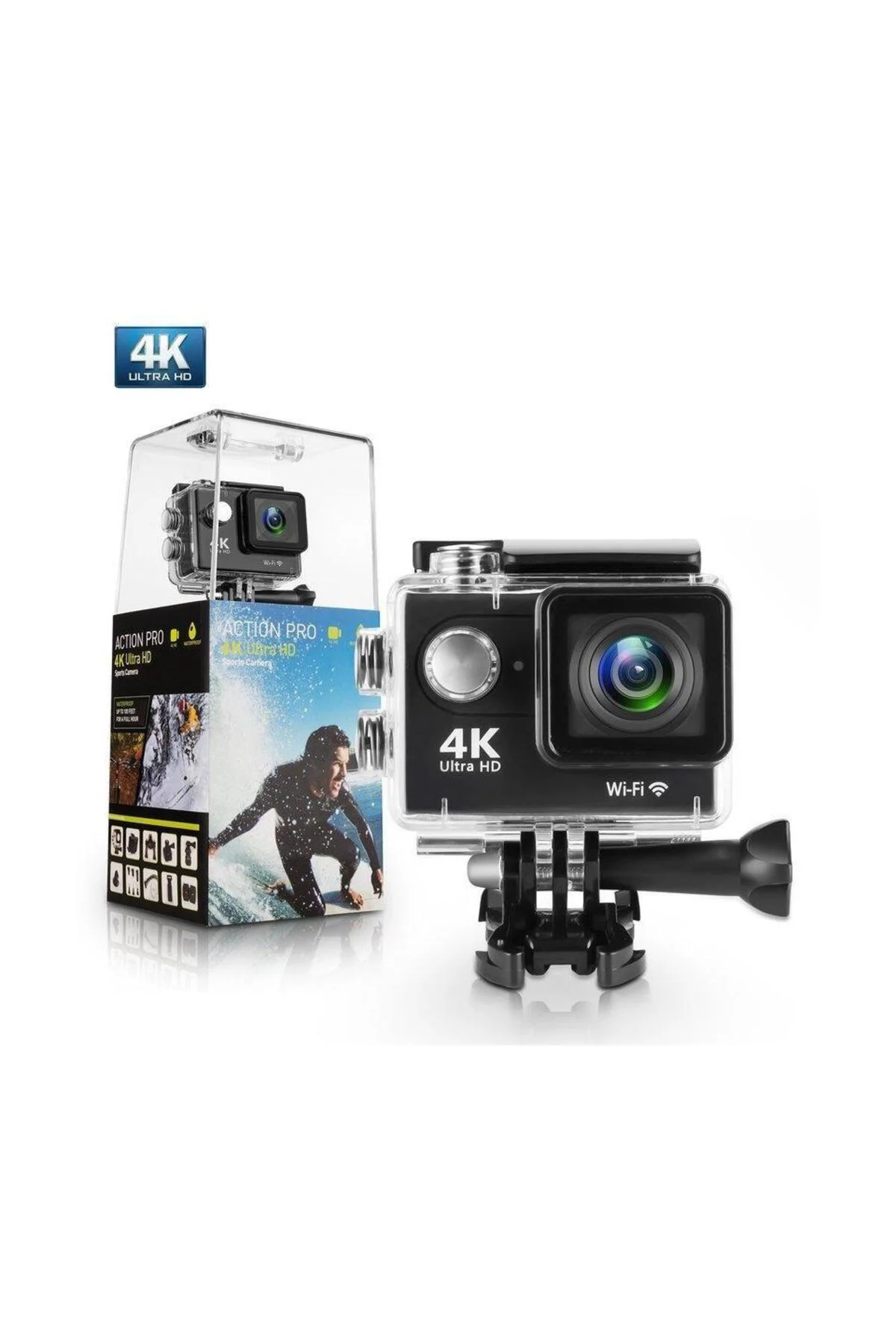 Aksiyon Kamerası Wi-Fi KS504 4K Ultra HD 170 Derece 32 Gb Aksiyon Kamerası Wi-Fi KS504 4K Ultra HD 170 Derece 32 Gb