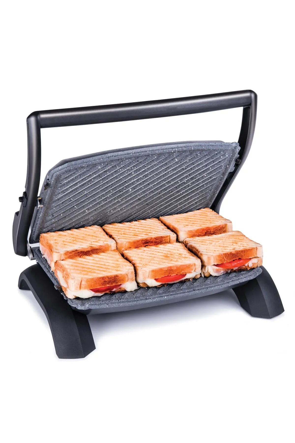 Aksu T28E Tostadoy Goldrose Granit 1800 W Izgara ve Tost Makinesi