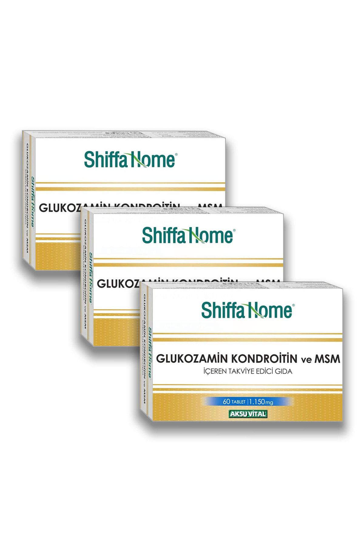 Aksuvital Shıffa Home Glucosamine Chondroitine Msm 60 Tablet X 3 