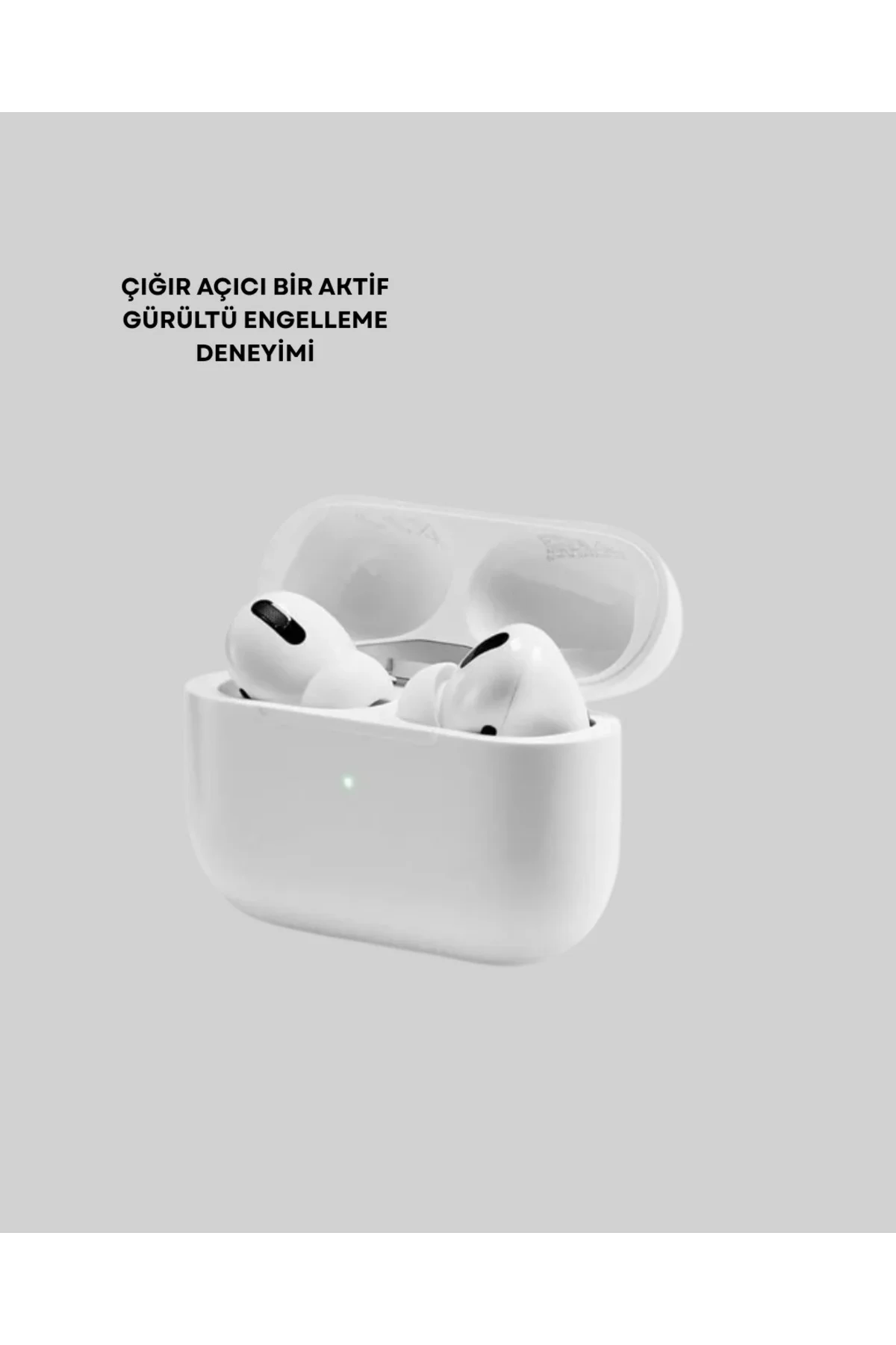 Aktif Gürültü Engelleyici Kablosuz Bluetooth Kulaklık – Şarj Kutulu Uzun Ömürlü