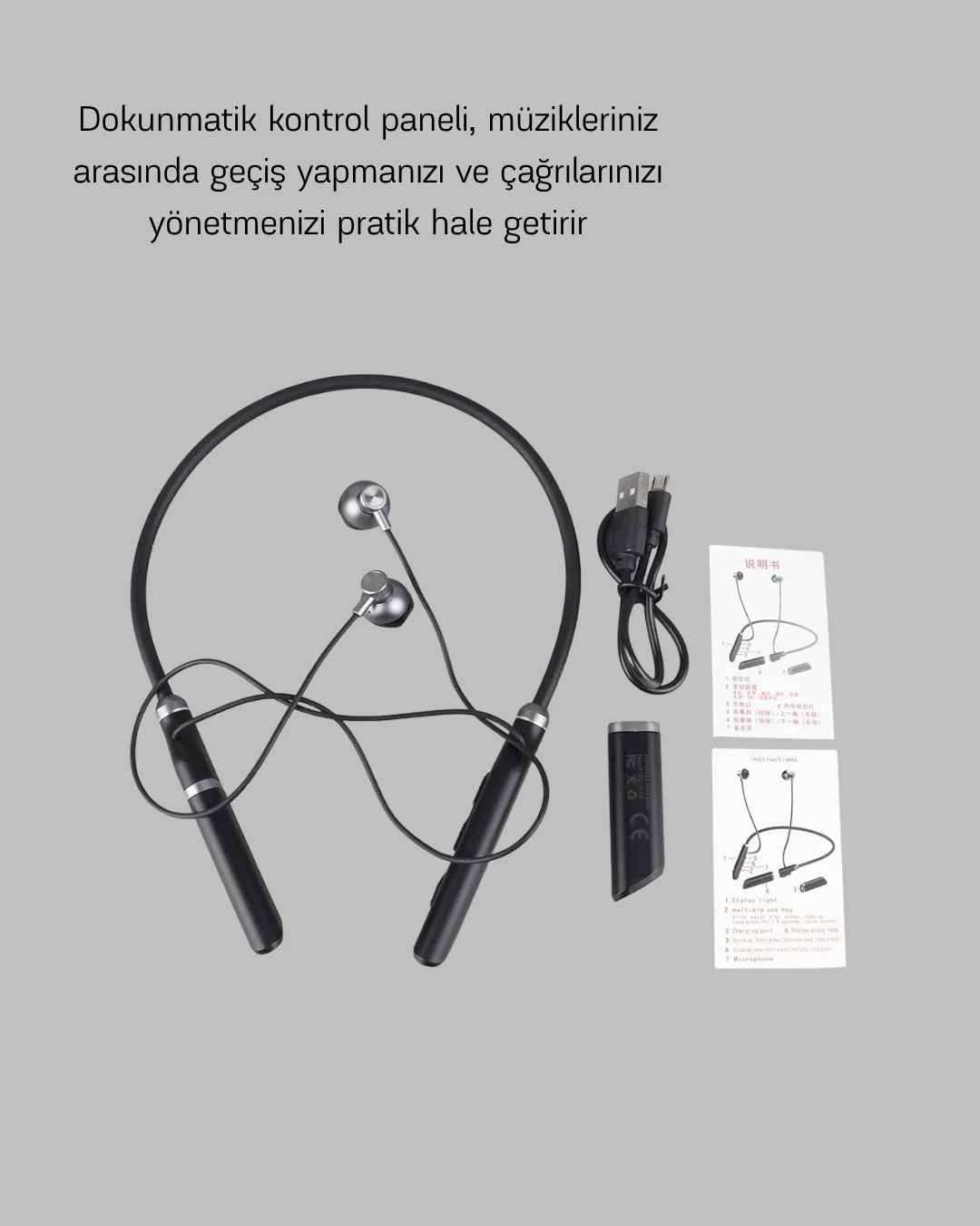 Aktif Gürültü Önlemeli Bluetooth Kulaklık – Dokunmatik Kontrol, Dahili Mikrofon, Yüksek Ses Kalitesi Aktif Gürültü Önlemeli Bluetooth Kulaklık – Dokunmatik Kontrol, Dahili Mikrofon, Yüksek Ses Kalitesi