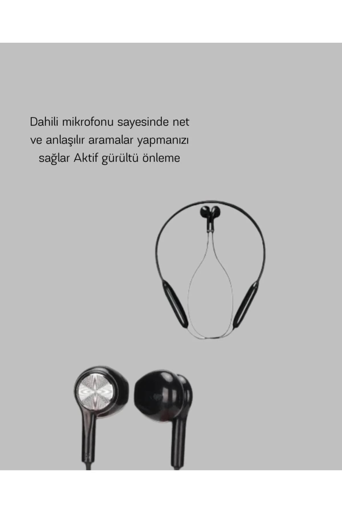 Aktif Gürültü Önlemeli Bluetooth Kulaklık – Dokunmatik Kontrol, Dahili Mikrofon, Yüksek Ses Kalitesi