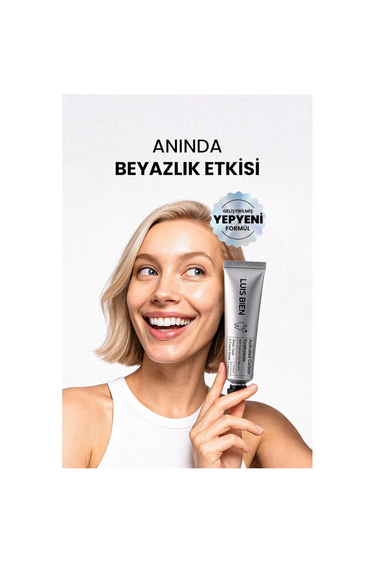 Aktif Karbon Diş Beyazlatma Macunu 75 ml