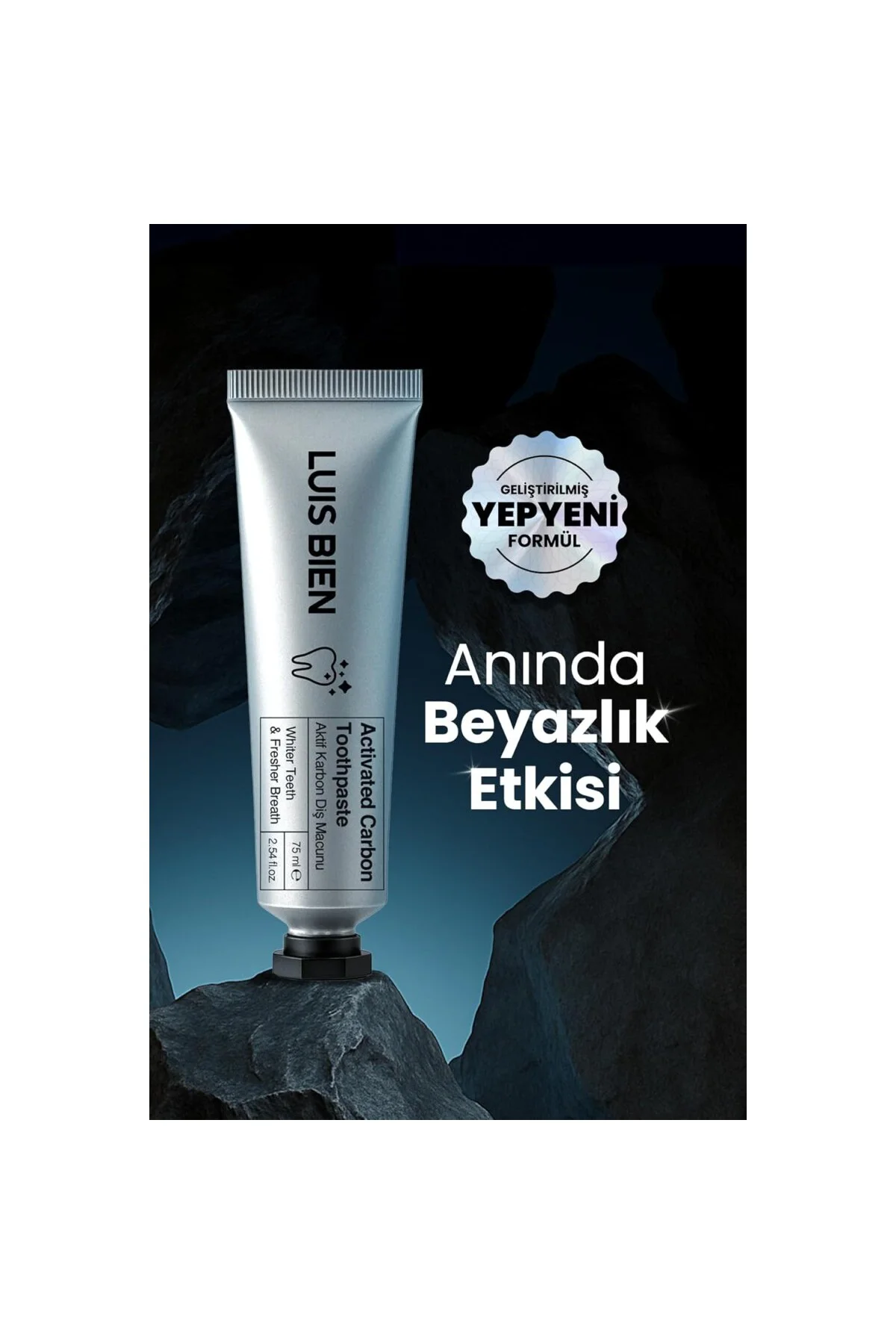 Aktif Karbon Diş Beyazlatma Macunu 75 ml